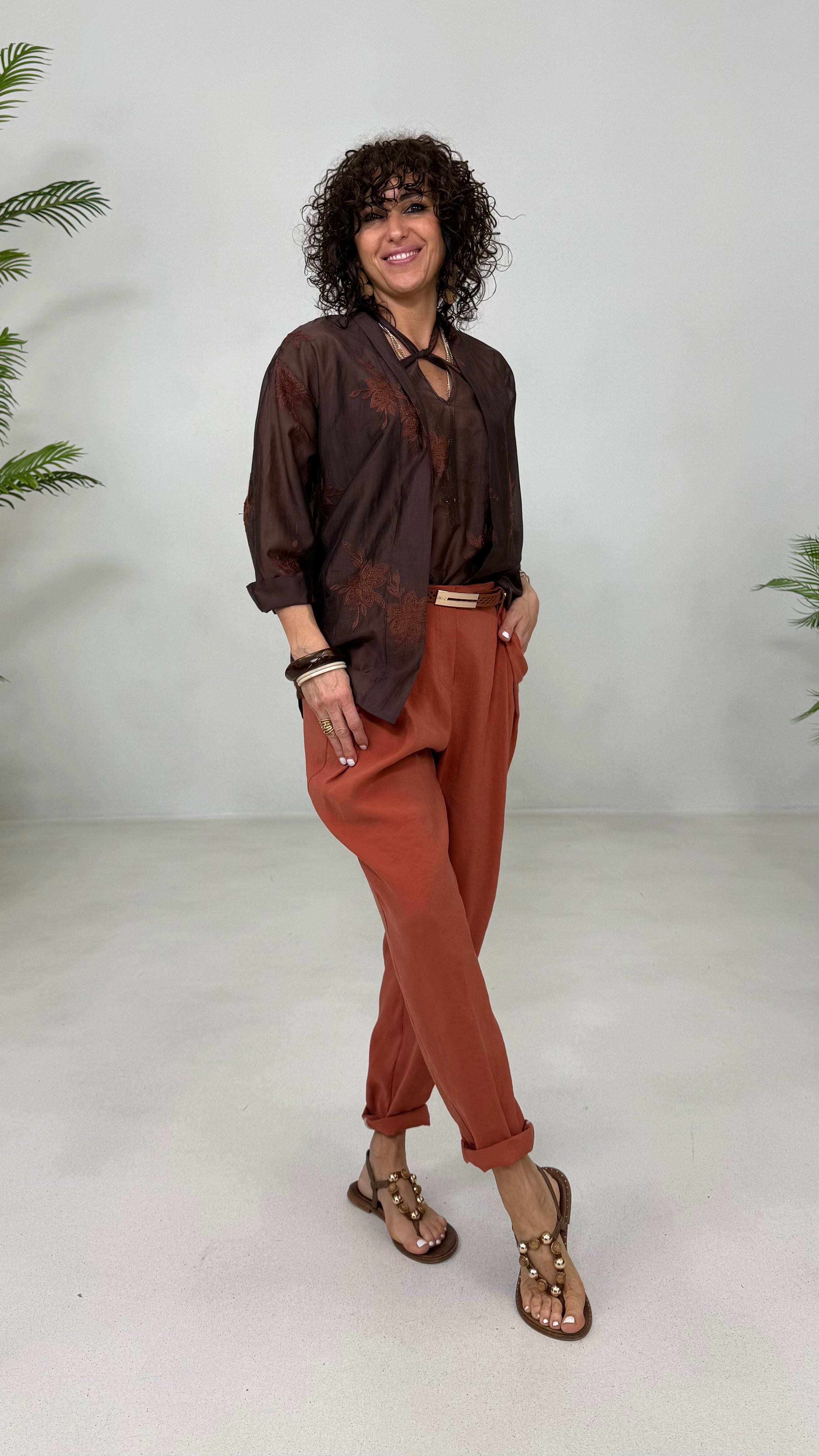 KIMONO TWINSET IN VOILE RICAMATO