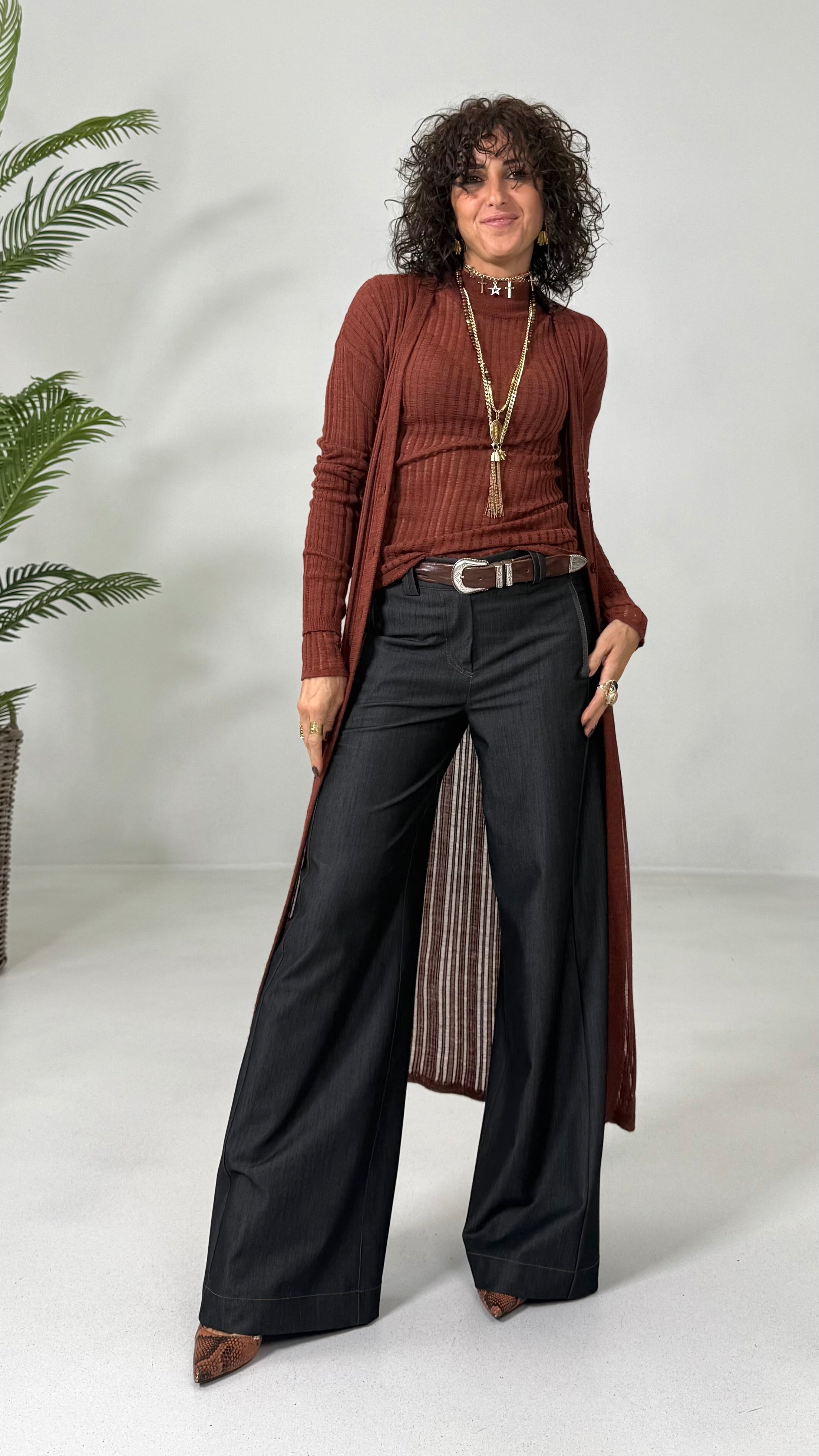 LUPETTO IN LANA VISCOSA PUNTO TRAFORATO