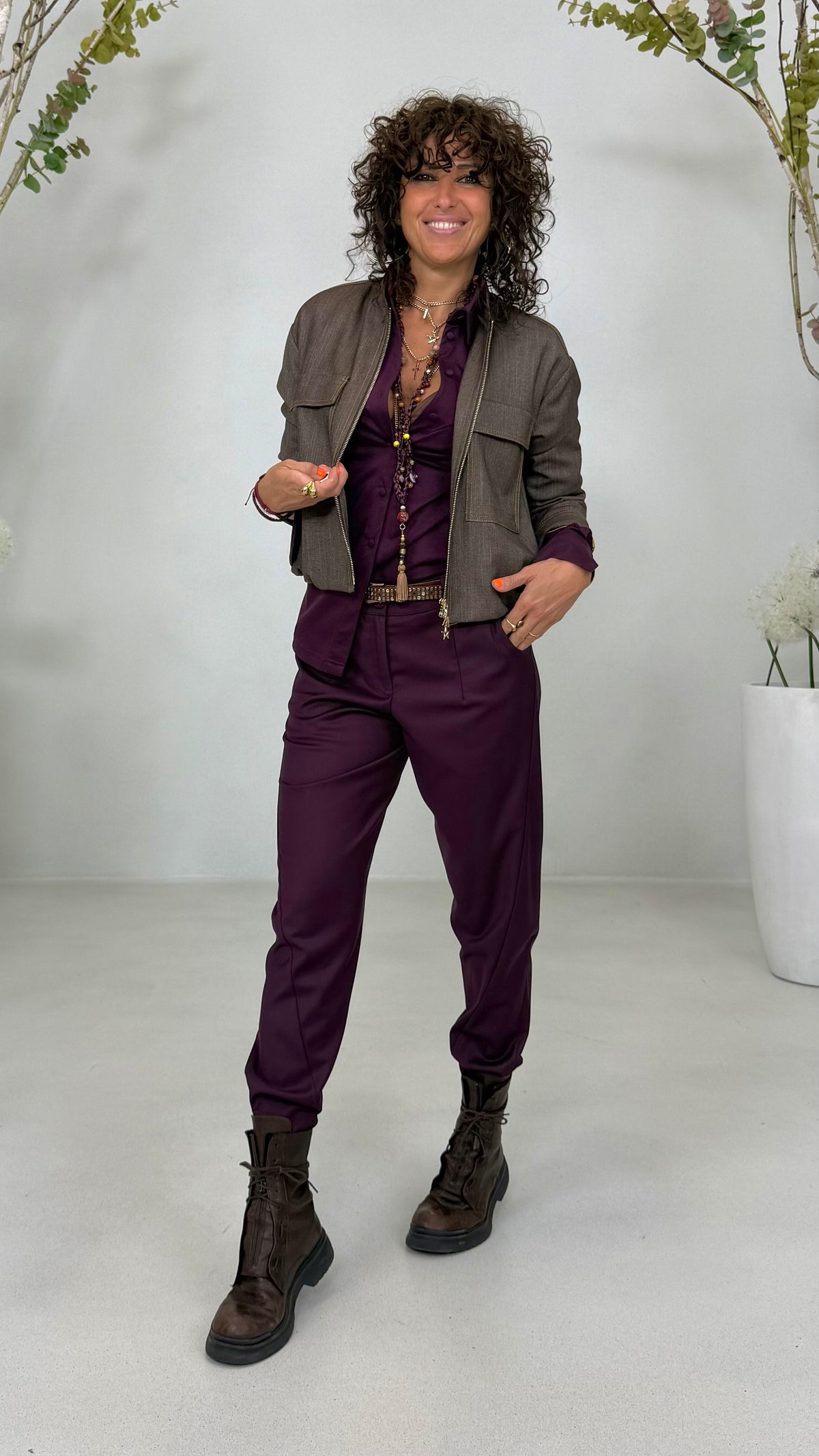 CAMICIA IN JERSEY DI COTONE MODAL