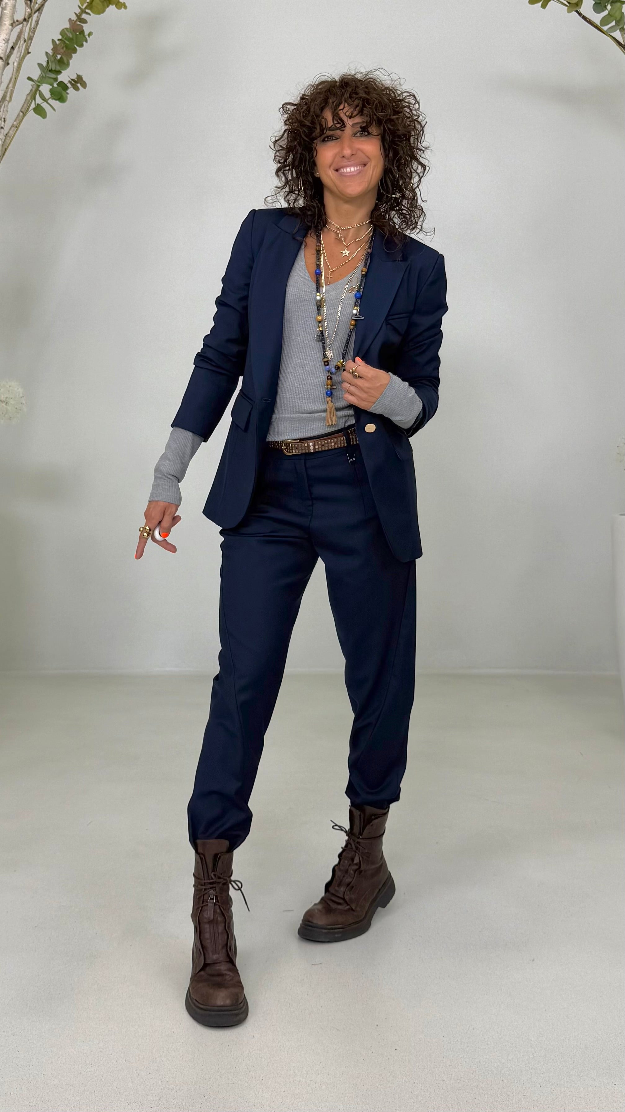 GIACCA BLAZER IN TECNICO FLUIDO