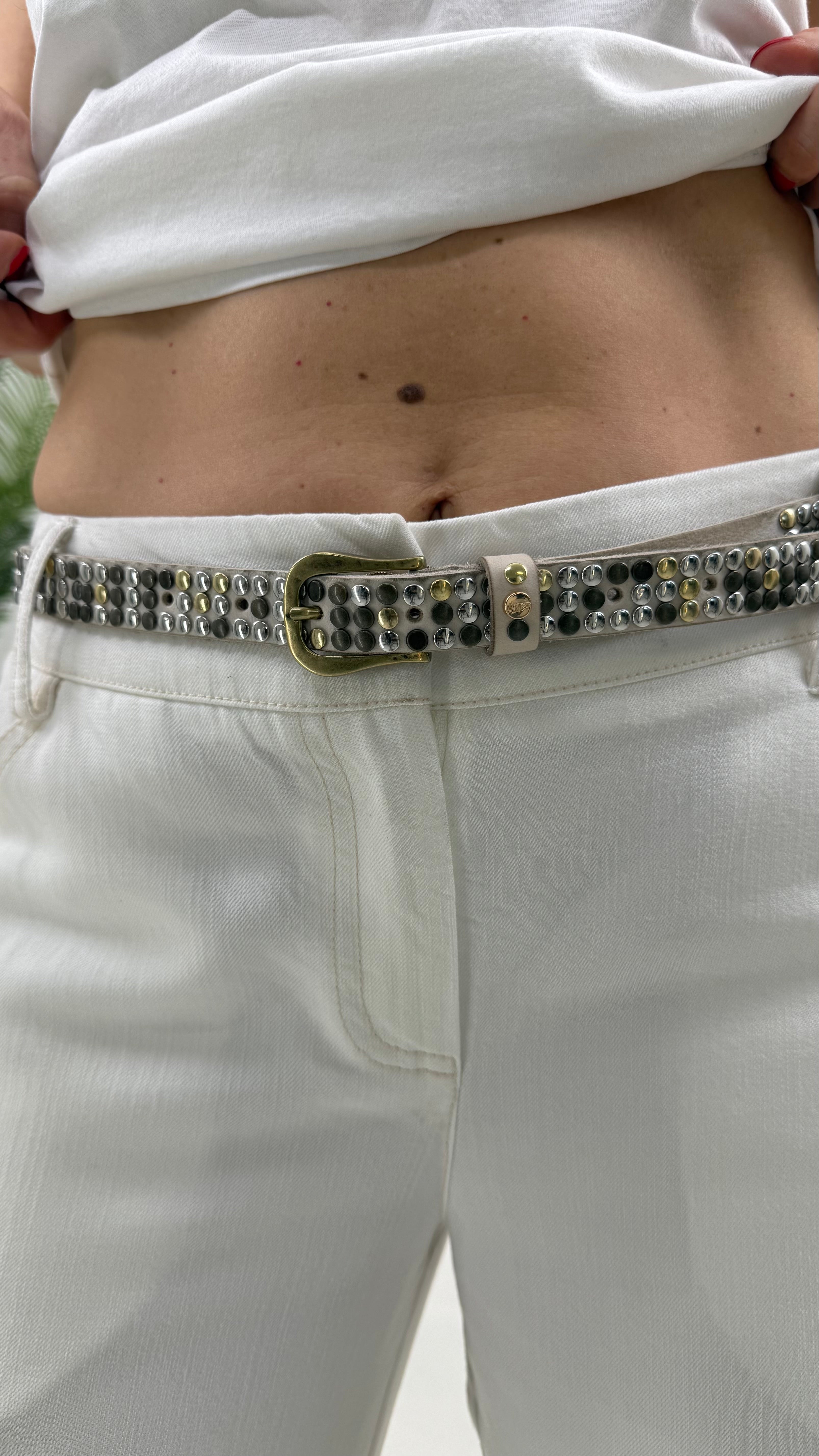 CINTURA CON BORCHIETTE PICCOLE MISTE