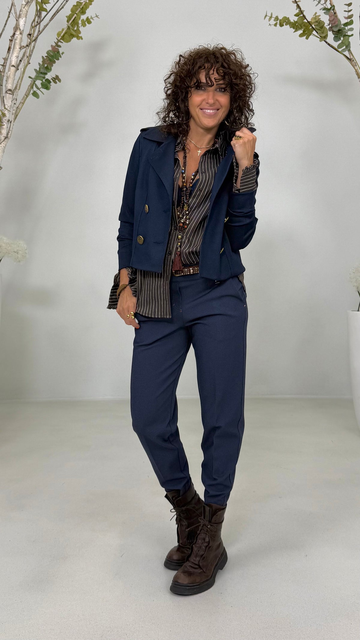 SPENCER ALAMARI IN TWILL PUNTO MAGLIA