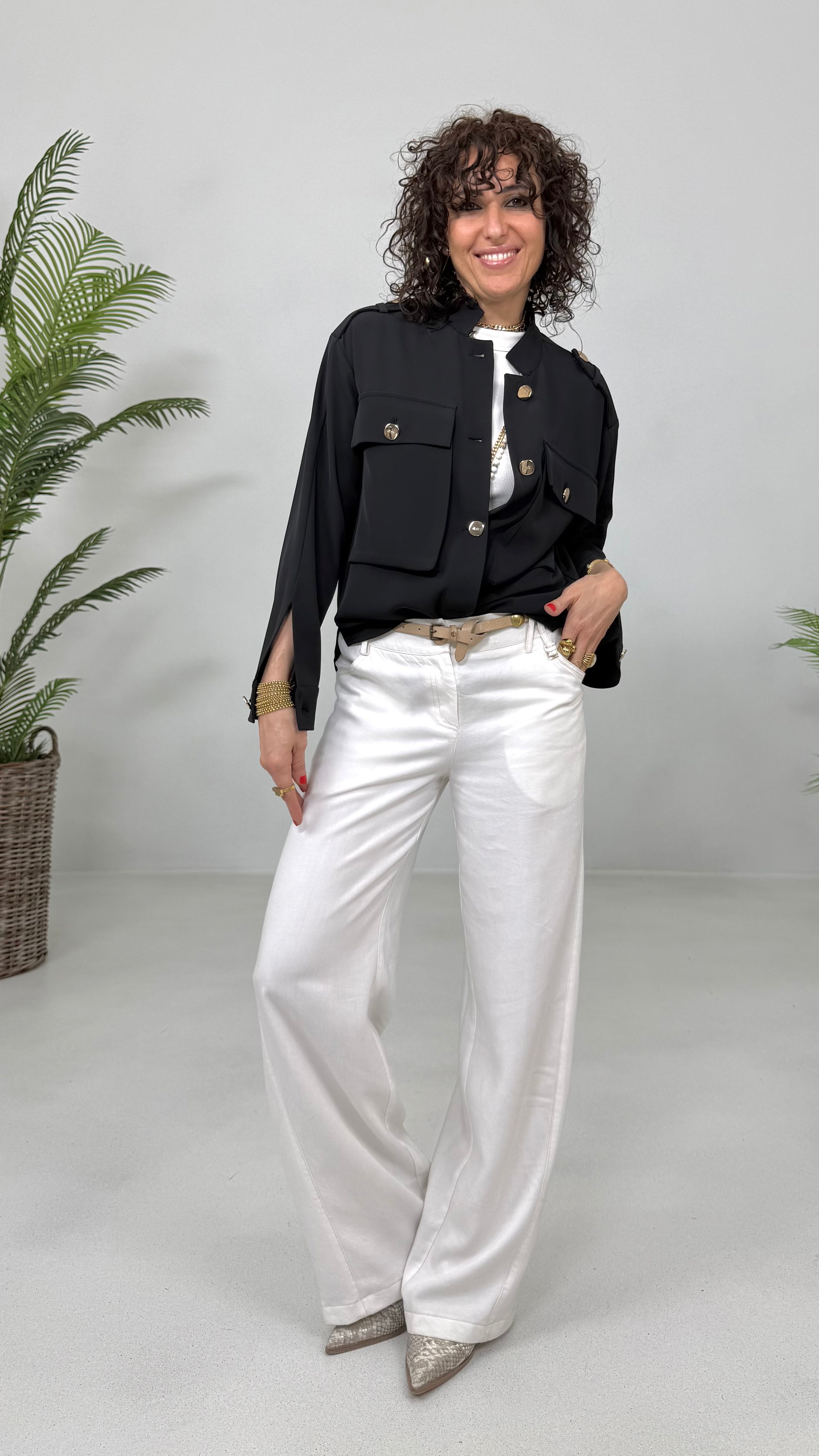 PALAZZO IN JEANS 100% LYOCELL