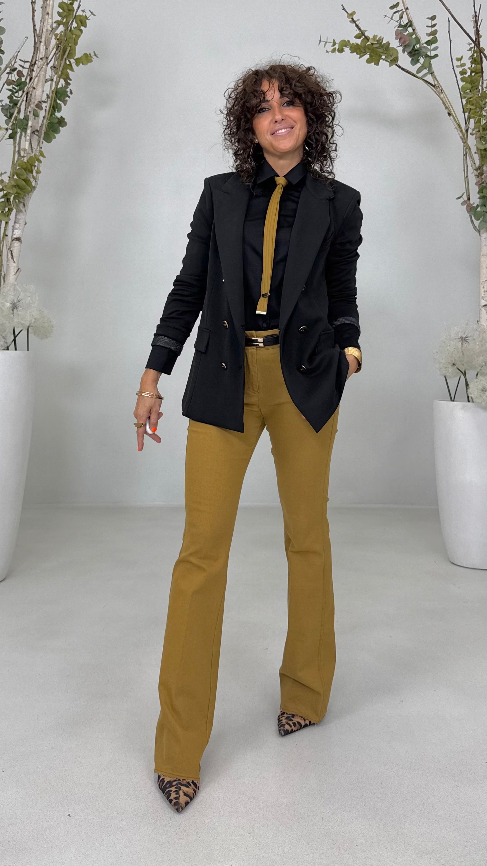 CAMICIA IN JERSEY DI COTONE MODAL