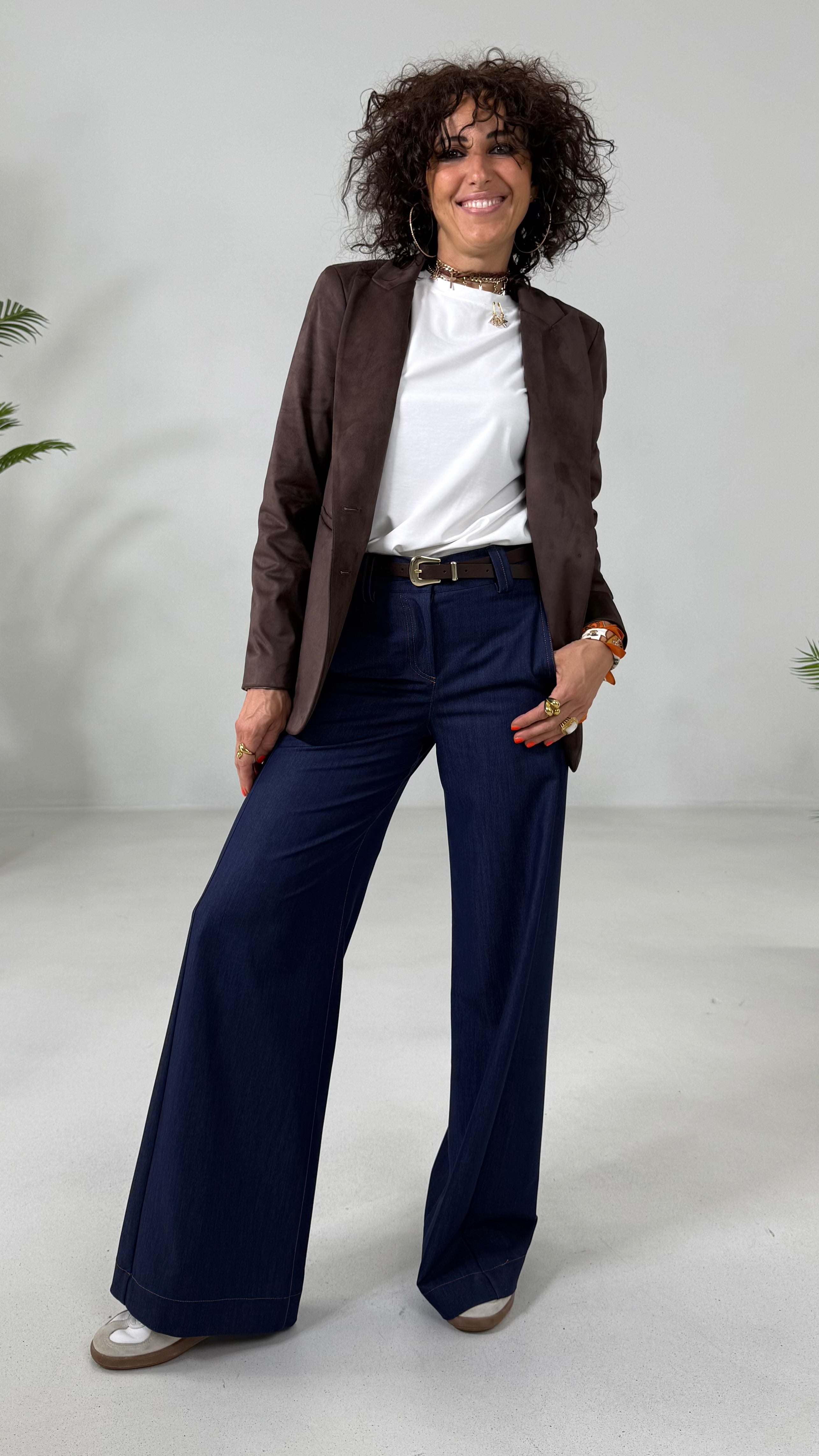 PALAZZO IN JEANS SLEGATO