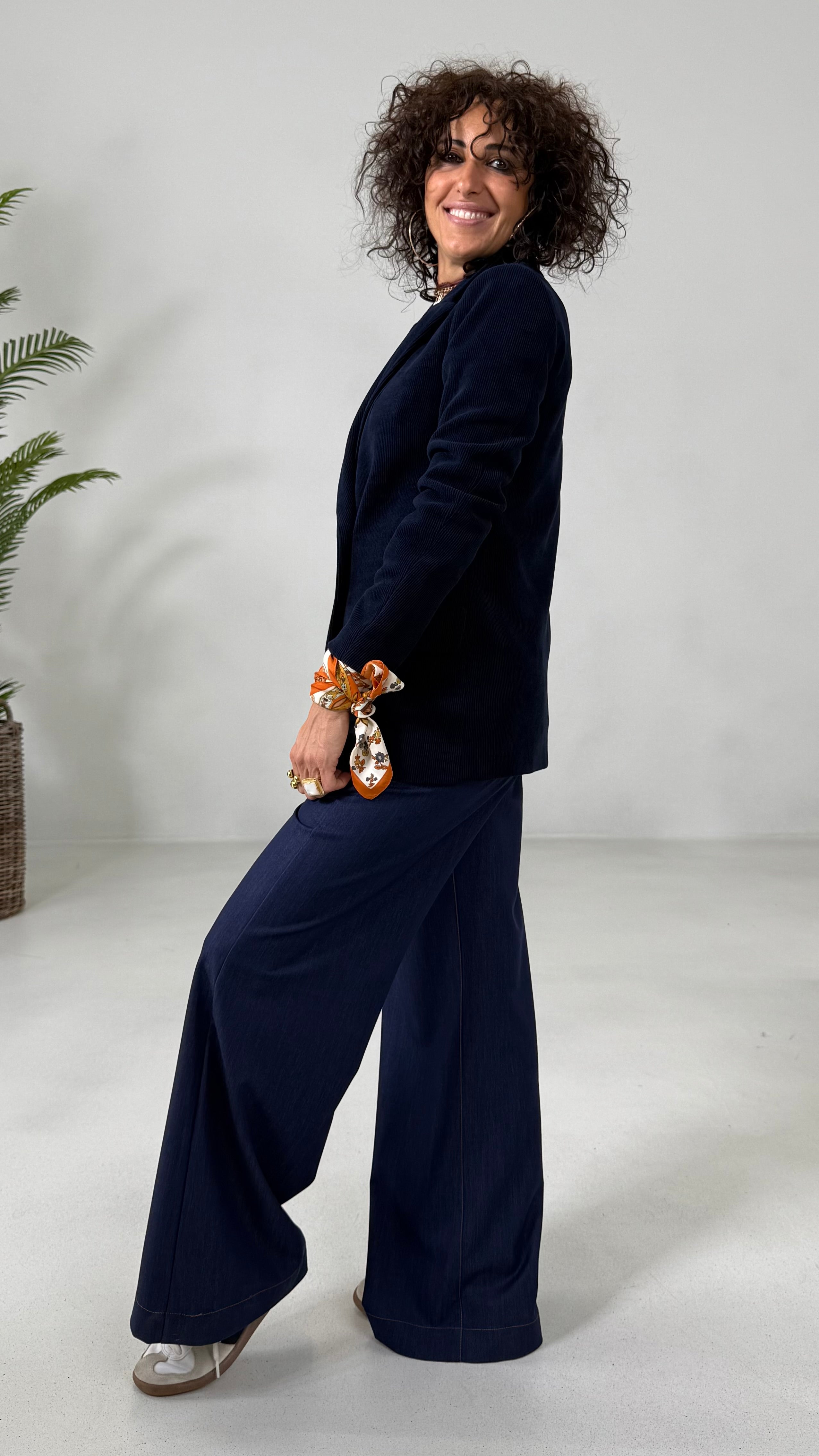 PALAZZO IN JEANS SLEGATO