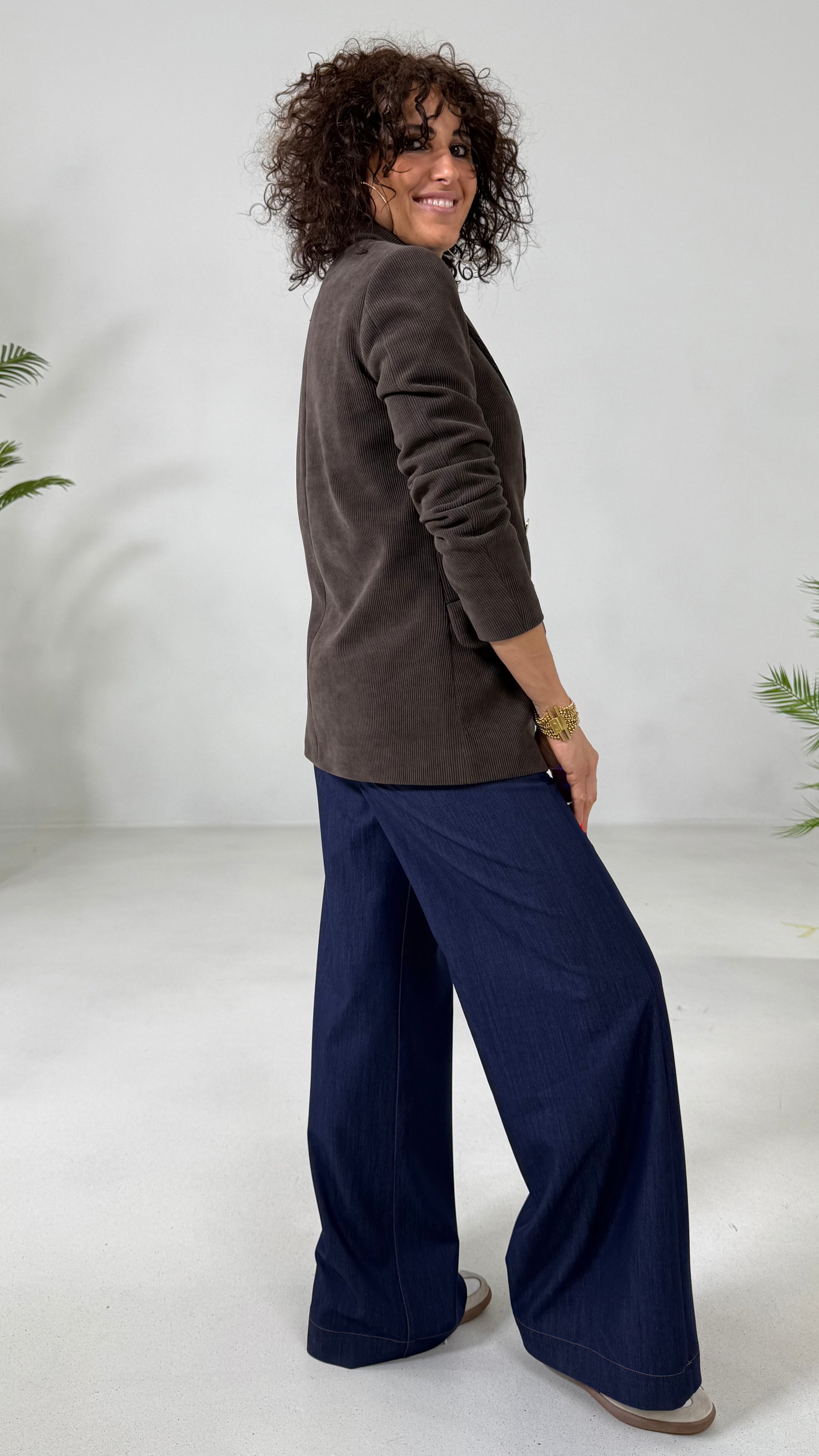 PALAZZO IN JEANS SLEGATO