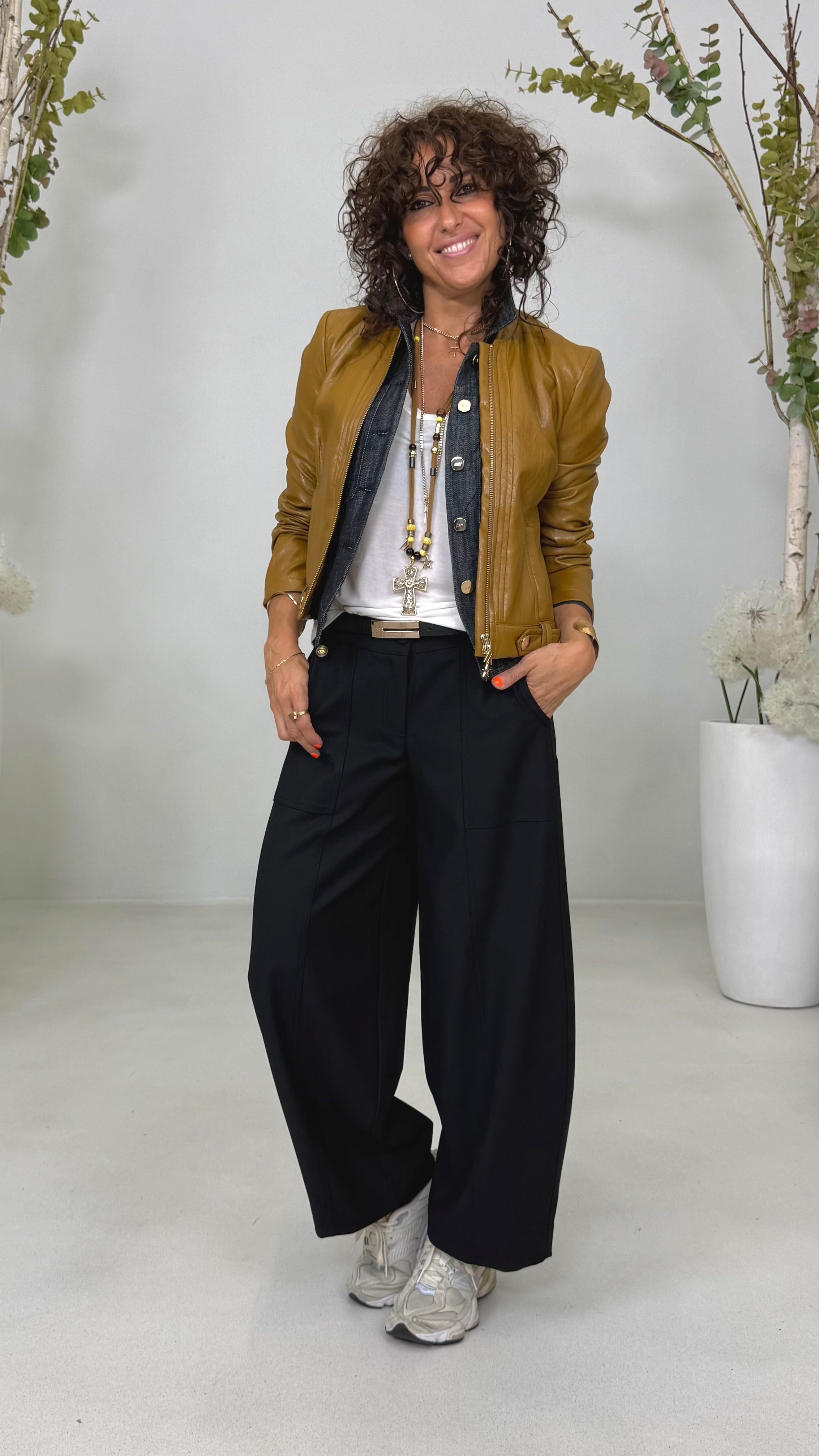 BALLOON ALLA CAVIGLIA IN DRILL TECNICO FLUIDO