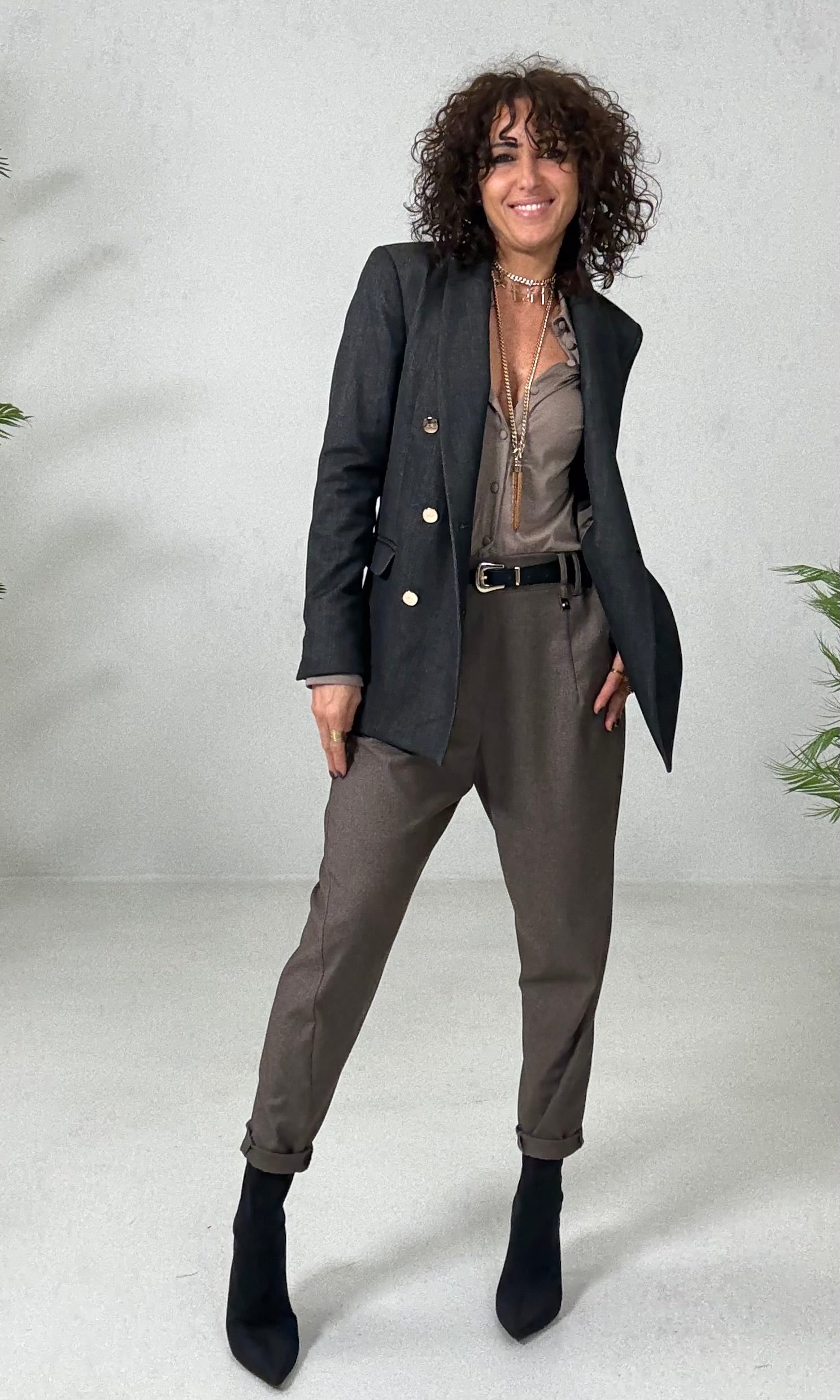 CAMICIA IN JERSEY DI COTONE MODAL