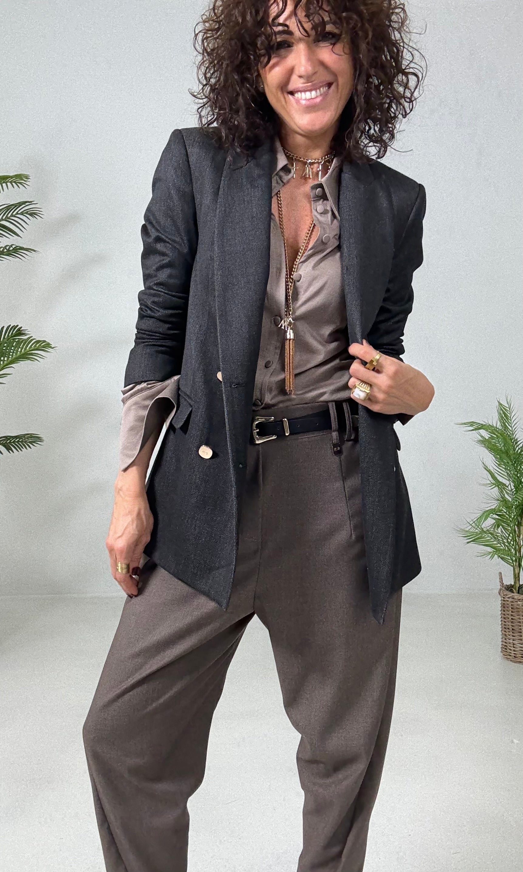 CAMICIA IN JERSEY DI COTONE MODAL