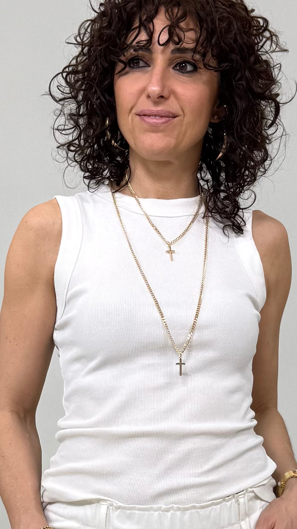 COLLANA TWIN-SET CATENINA CON CROCI