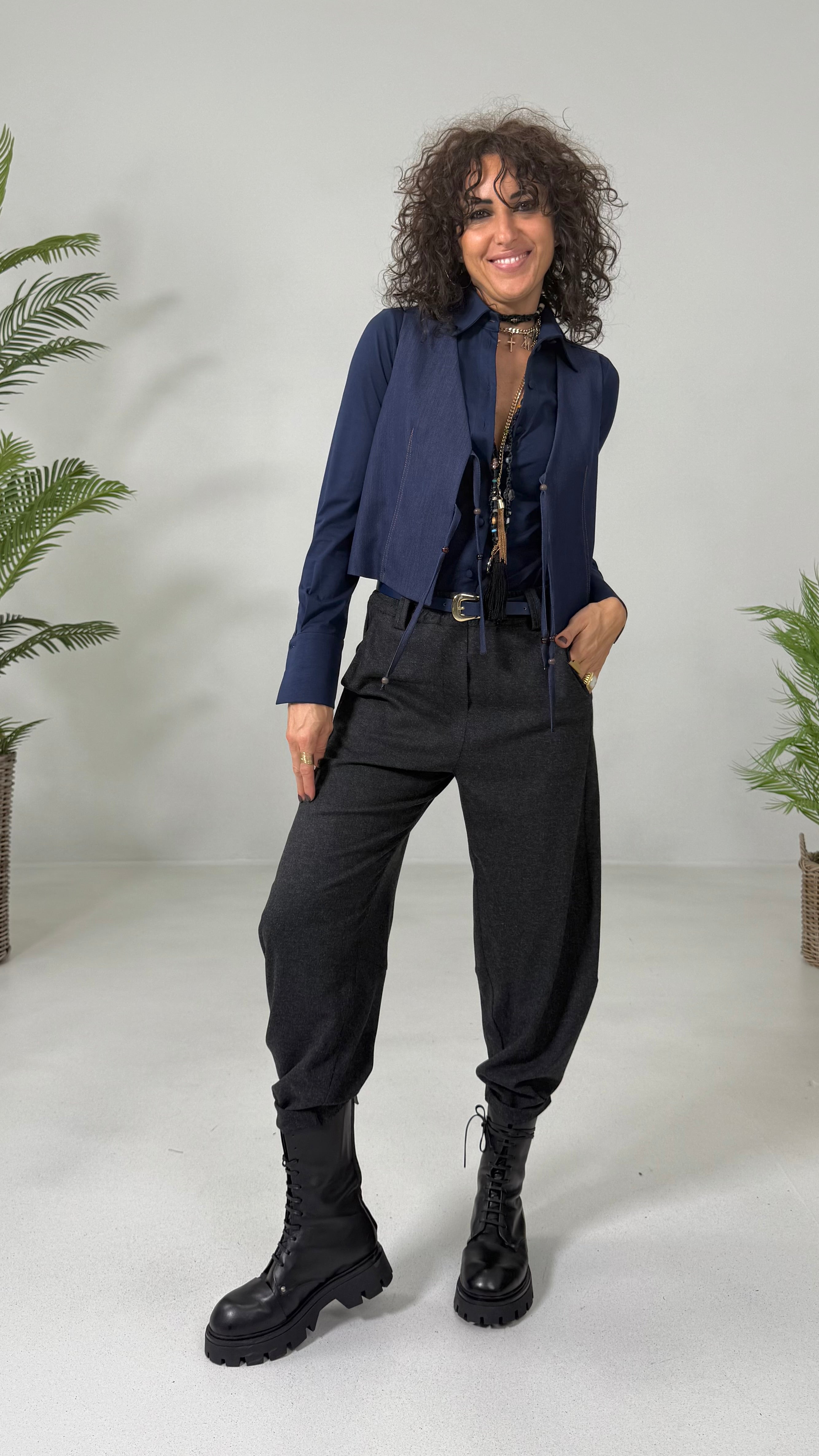 CAMICIA IN JERSEY DI COTONE MODAL