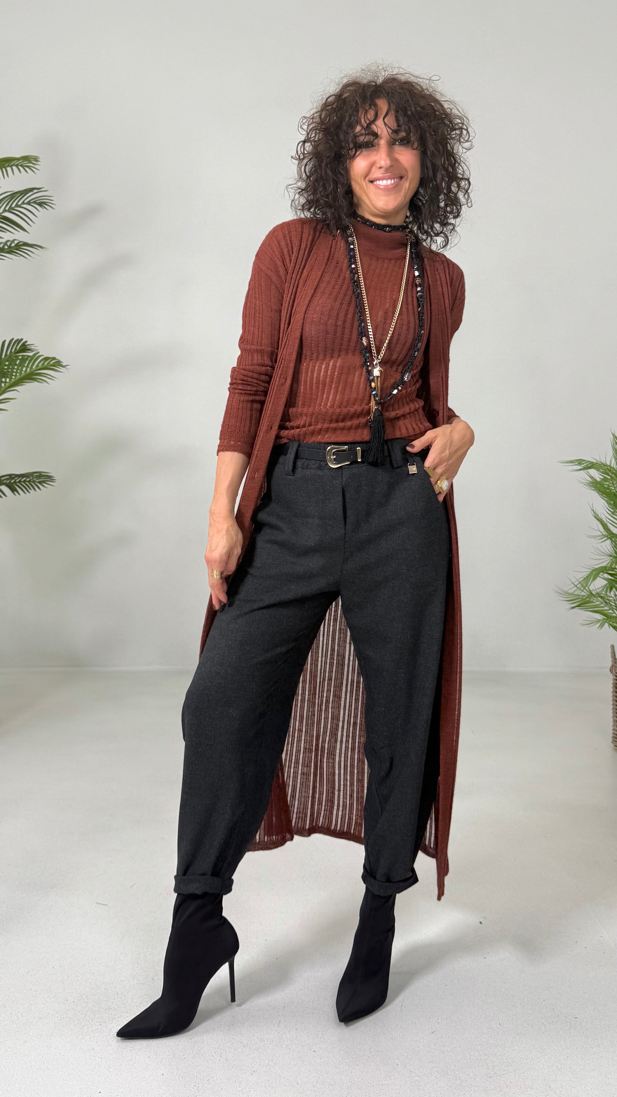 LUPETTO IN LANA VISCOSA PUNTO TRAFORATO