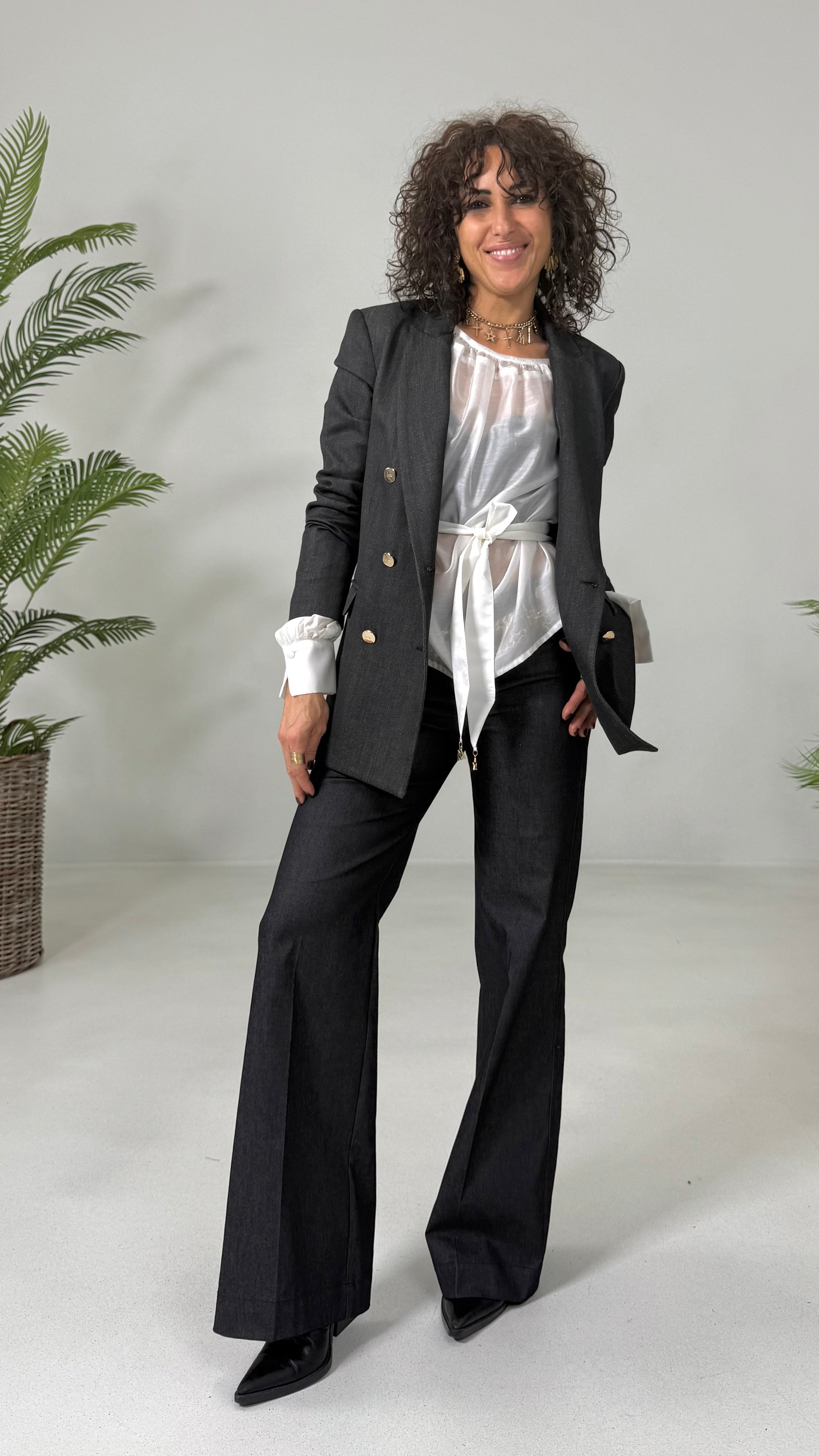 CAMICIA CON FUSCIACCA IN ORGANZA