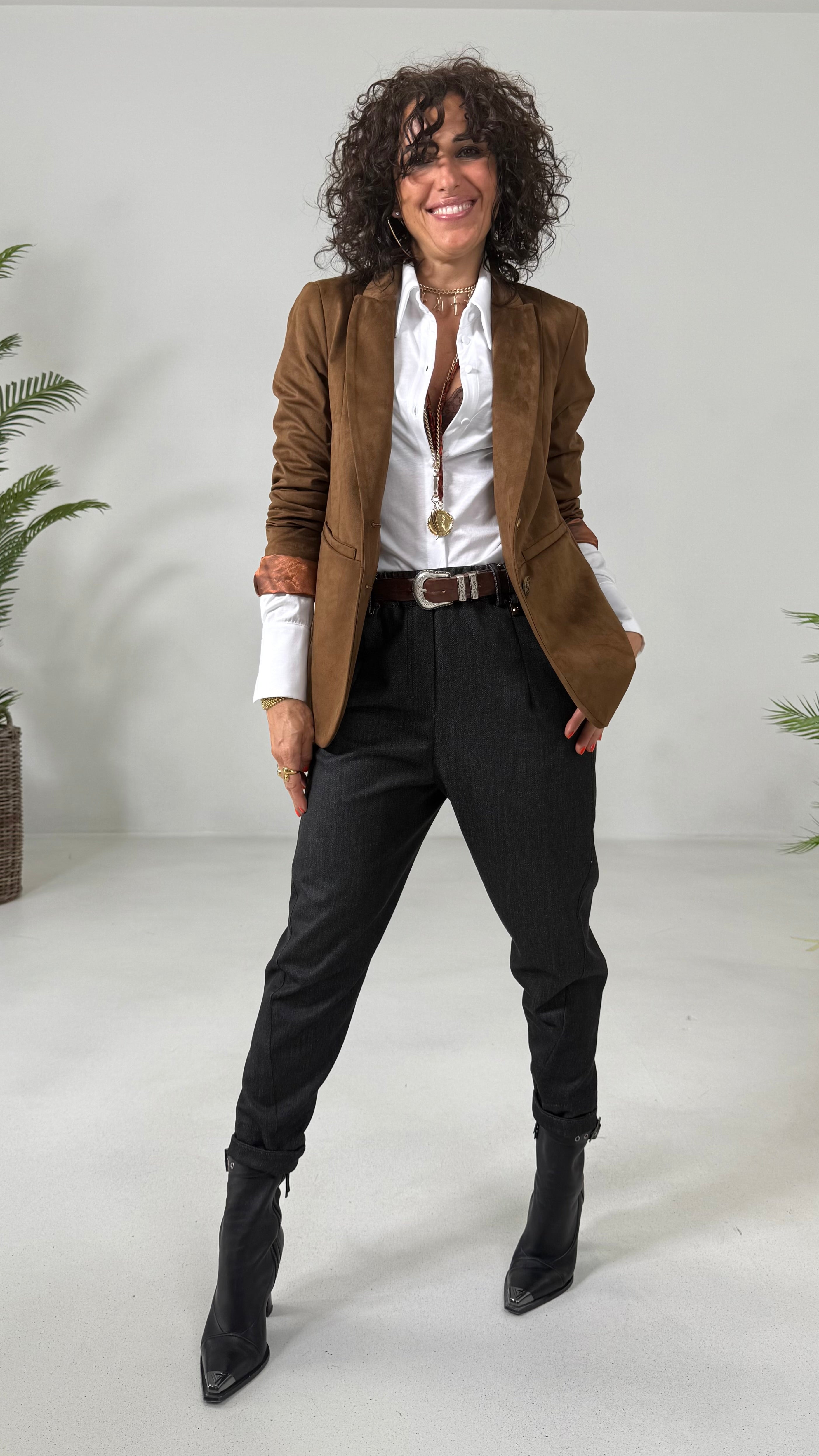 CAMICIA IN JERSEY DI COTONE MODAL