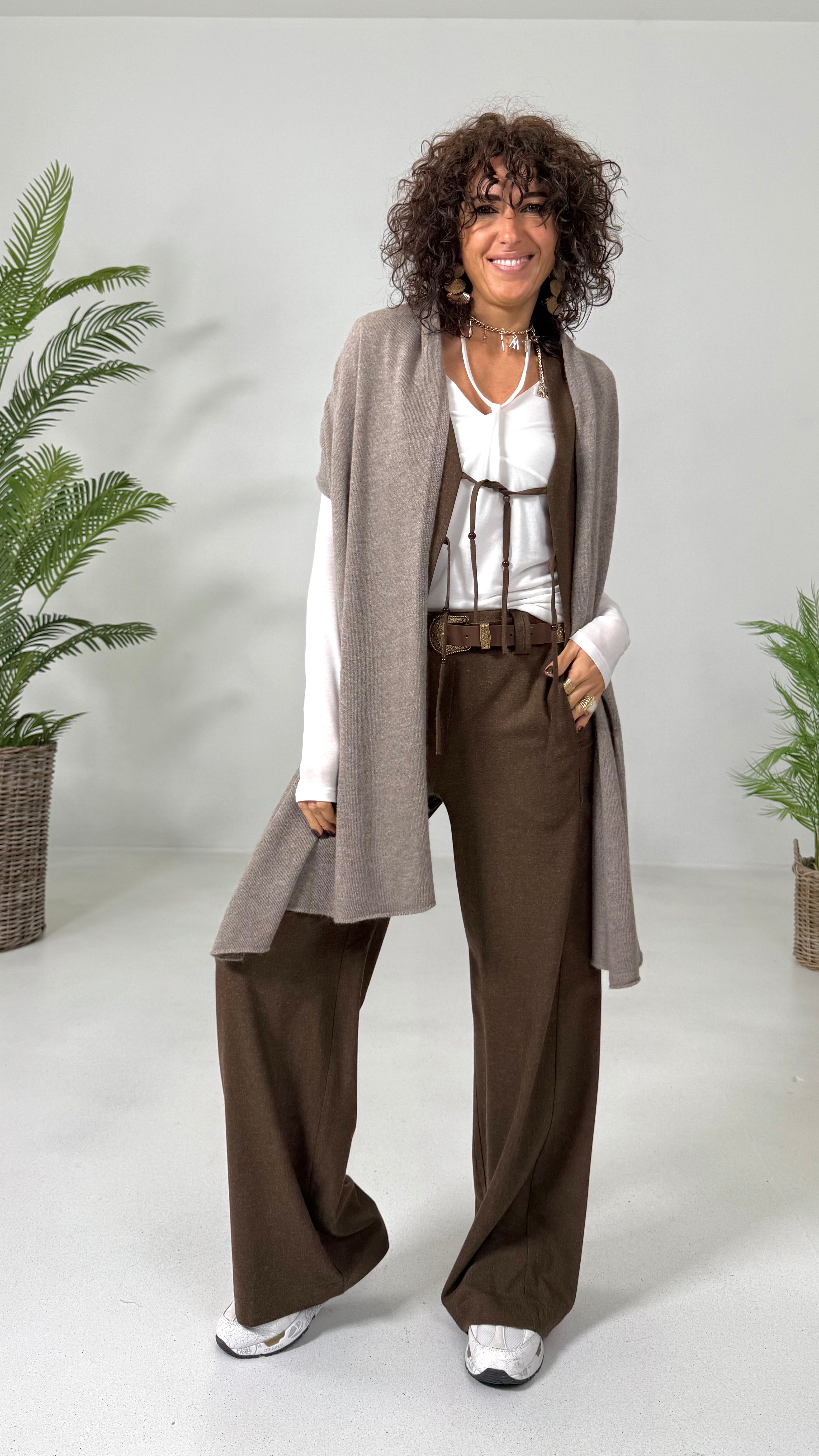 PALAZZO IN FLANELLA SUPER ELASTICA