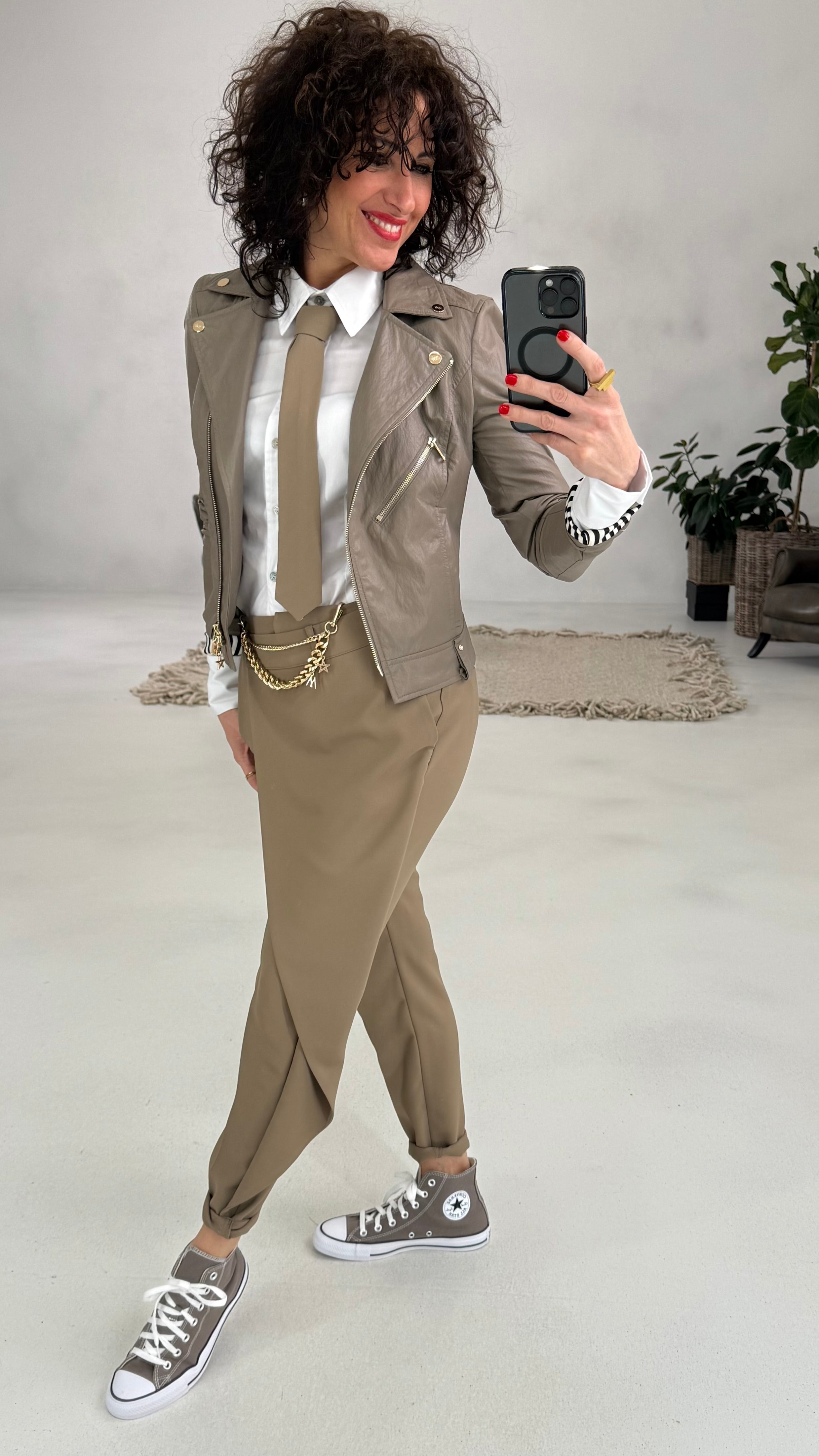 804 P25 TORTORA PANTALONE CON PANNELLO DAVANTI IN CADY