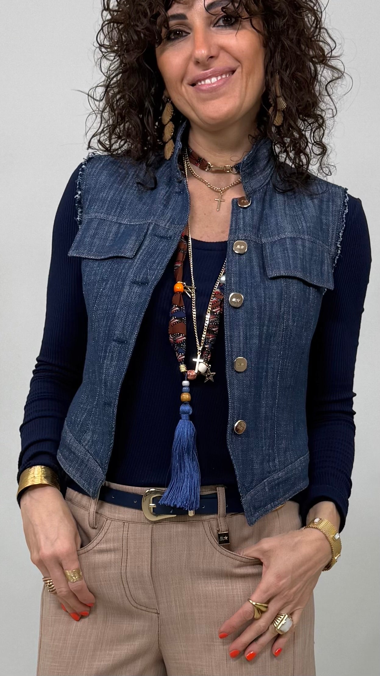 FURBA A COSTINE VISCOSA ELASTICA MANICA LUNGA