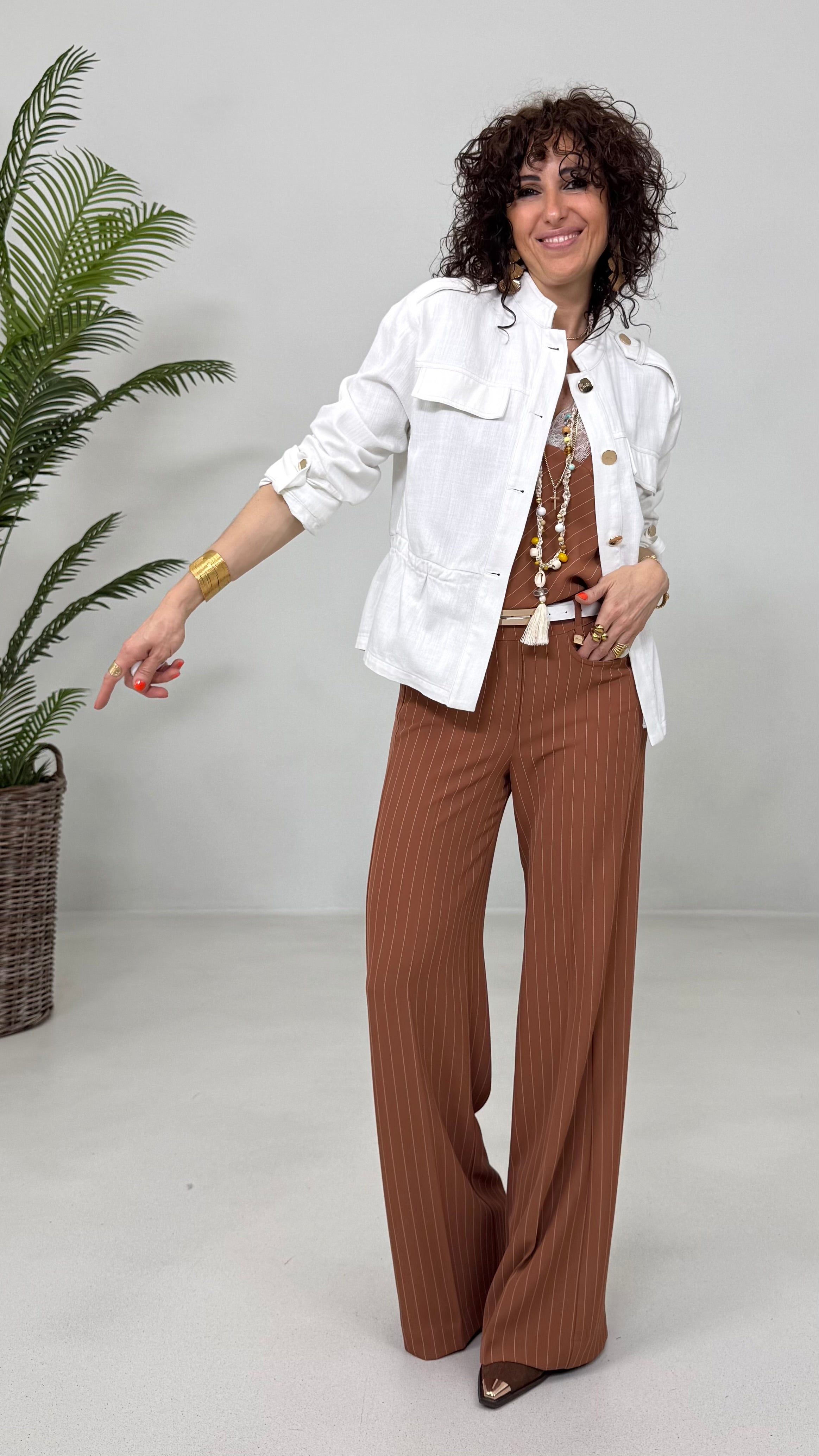 GIACCA CACCIATORA IN COTONE JEANS