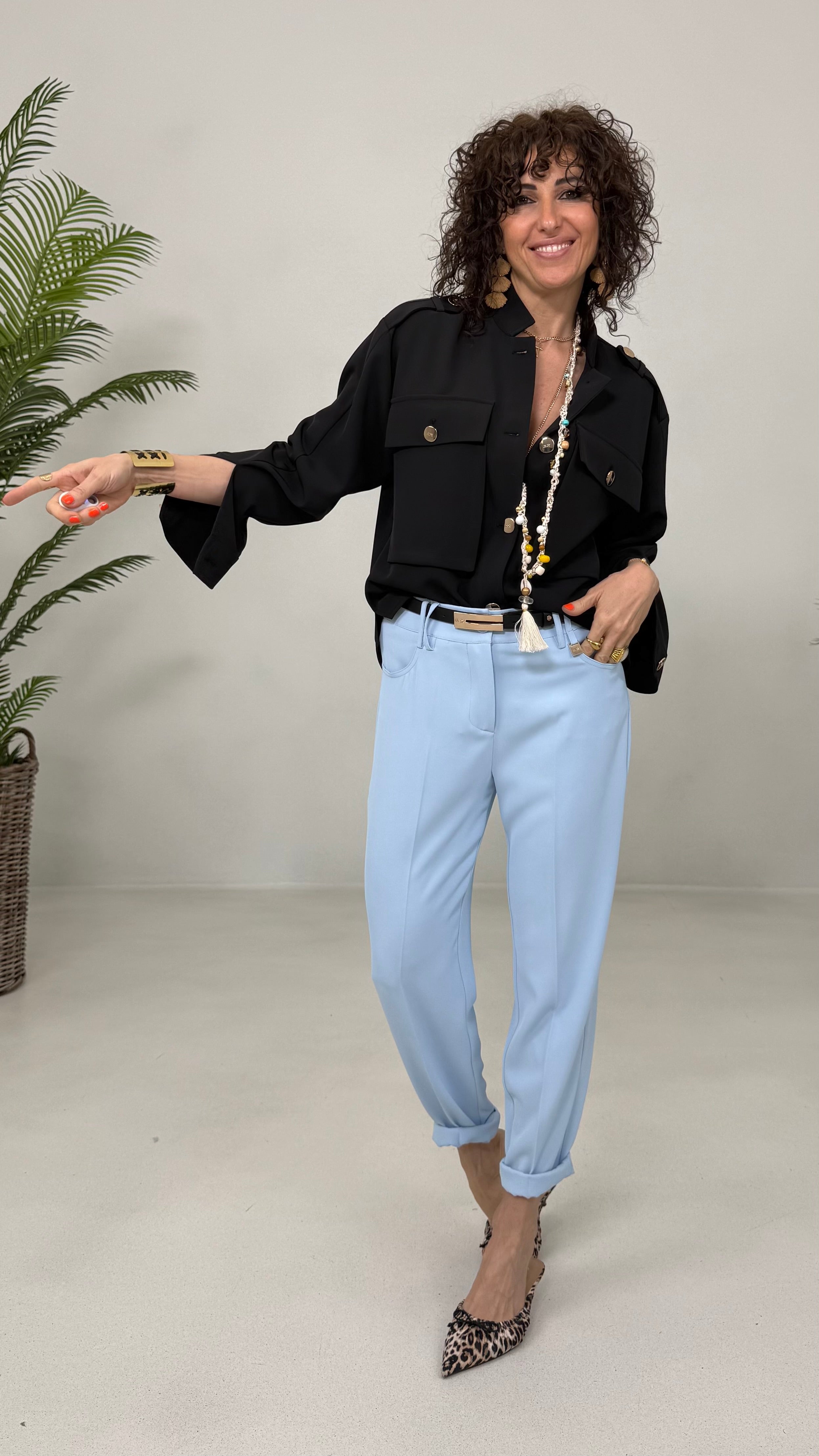 CAMICIA TASCONI IN CADY FLUIDO