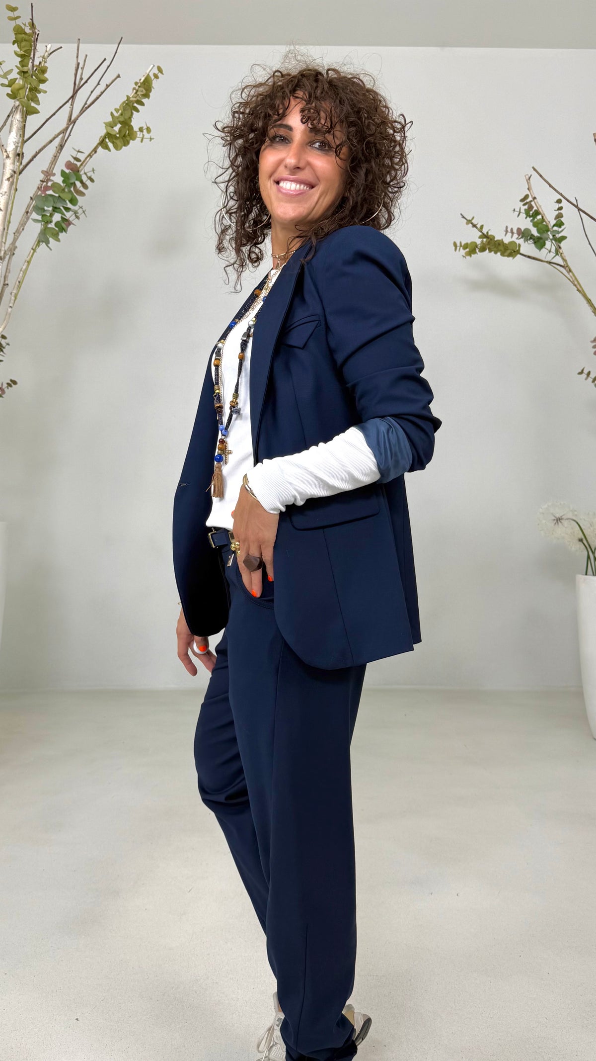 GIACCA BLAZER IN TECNICO FLUIDO