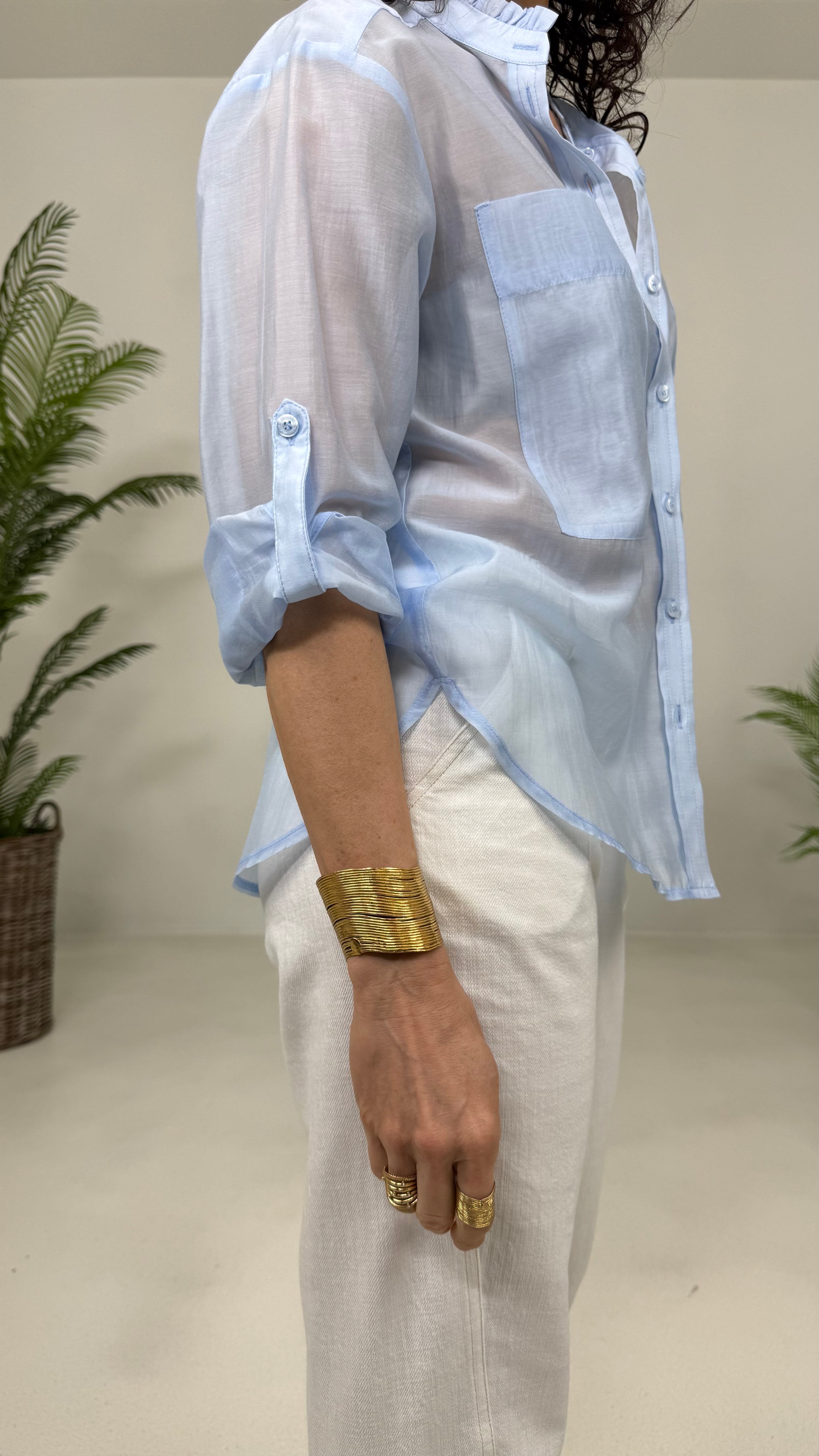 CAMICIA LINEA A UOMO IN VOILE