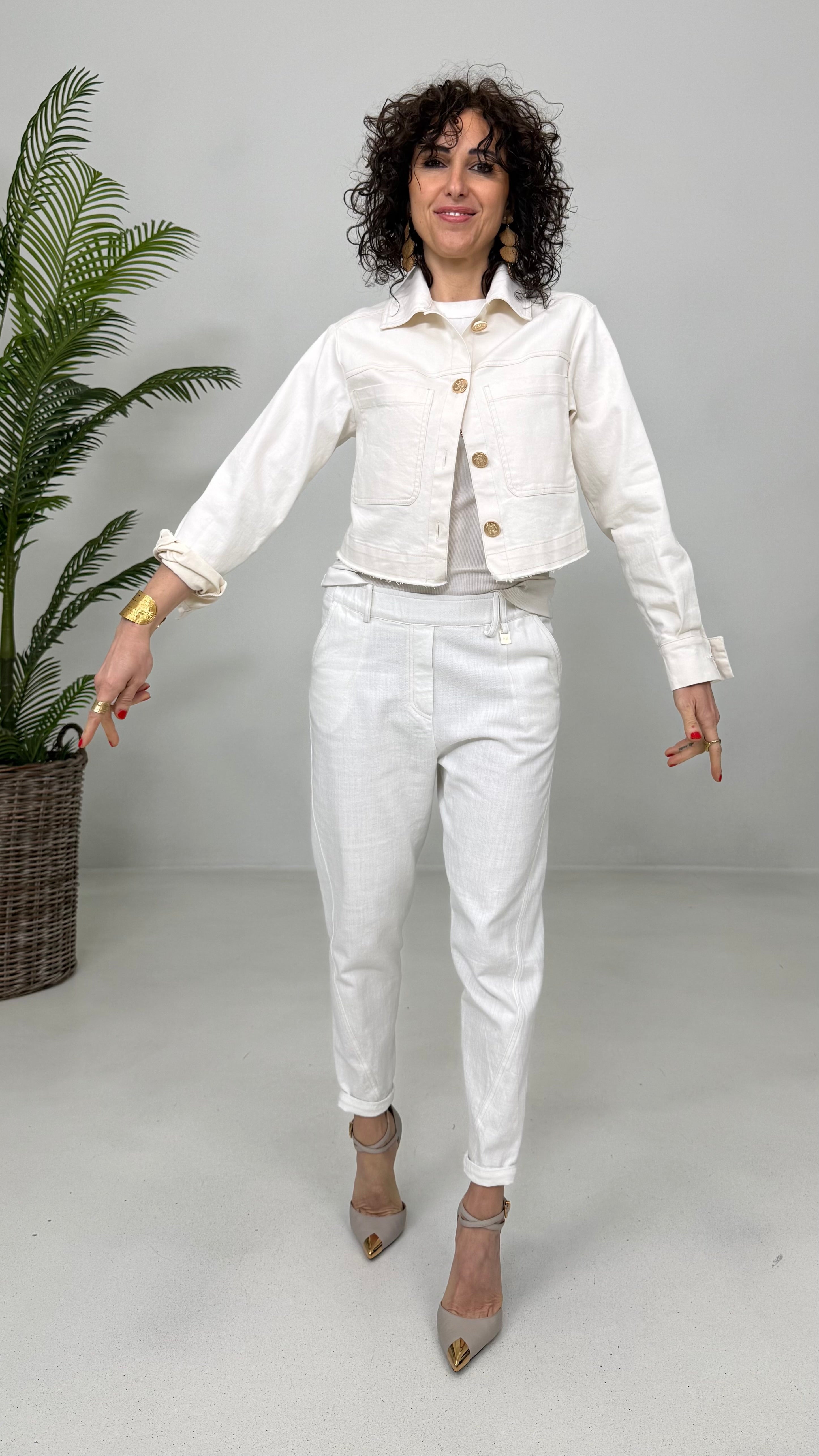 GIACCHINO CORTO IN COTONE ELASTICO