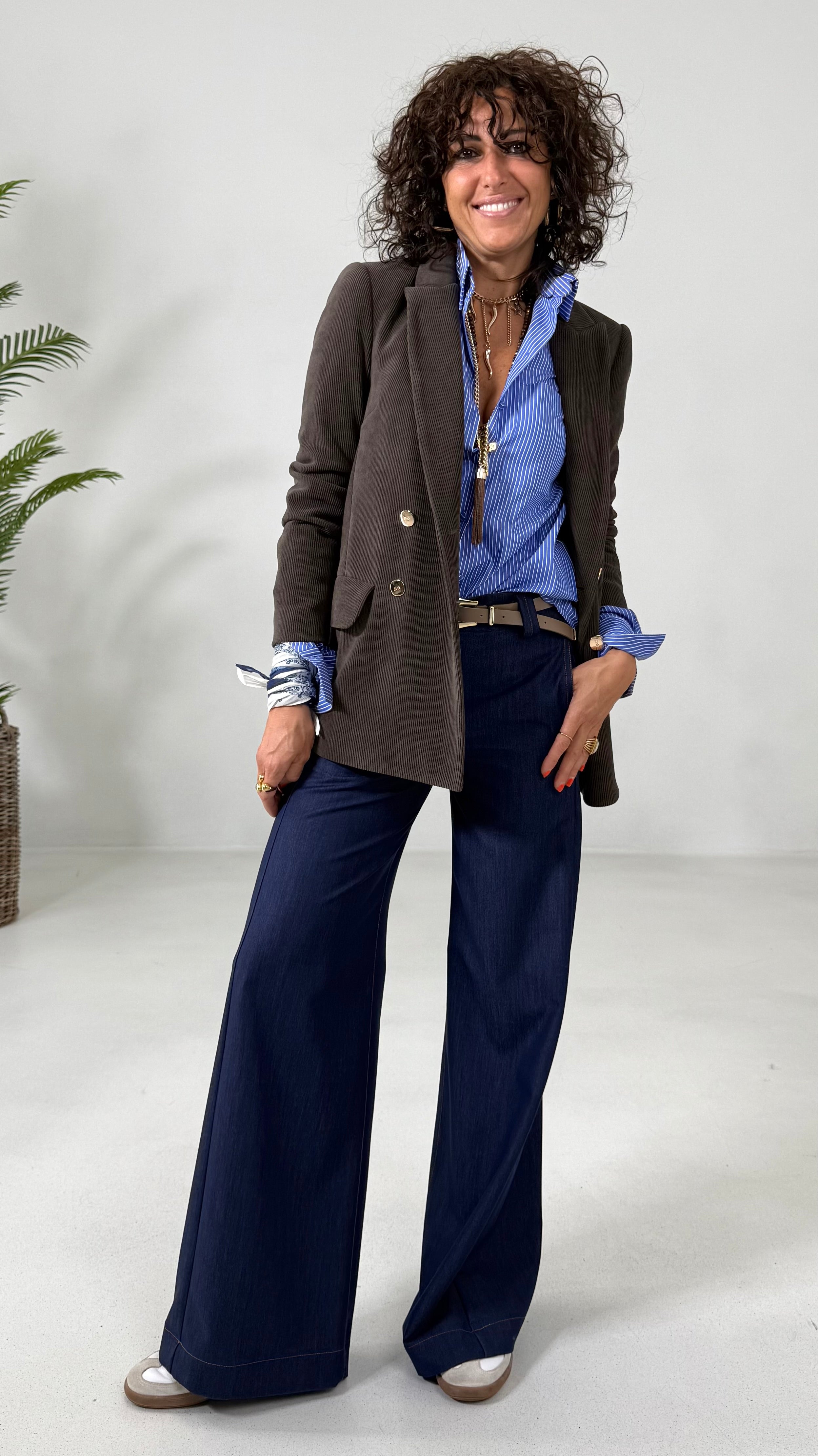 PALAZZO IN JEANS SLEGATO