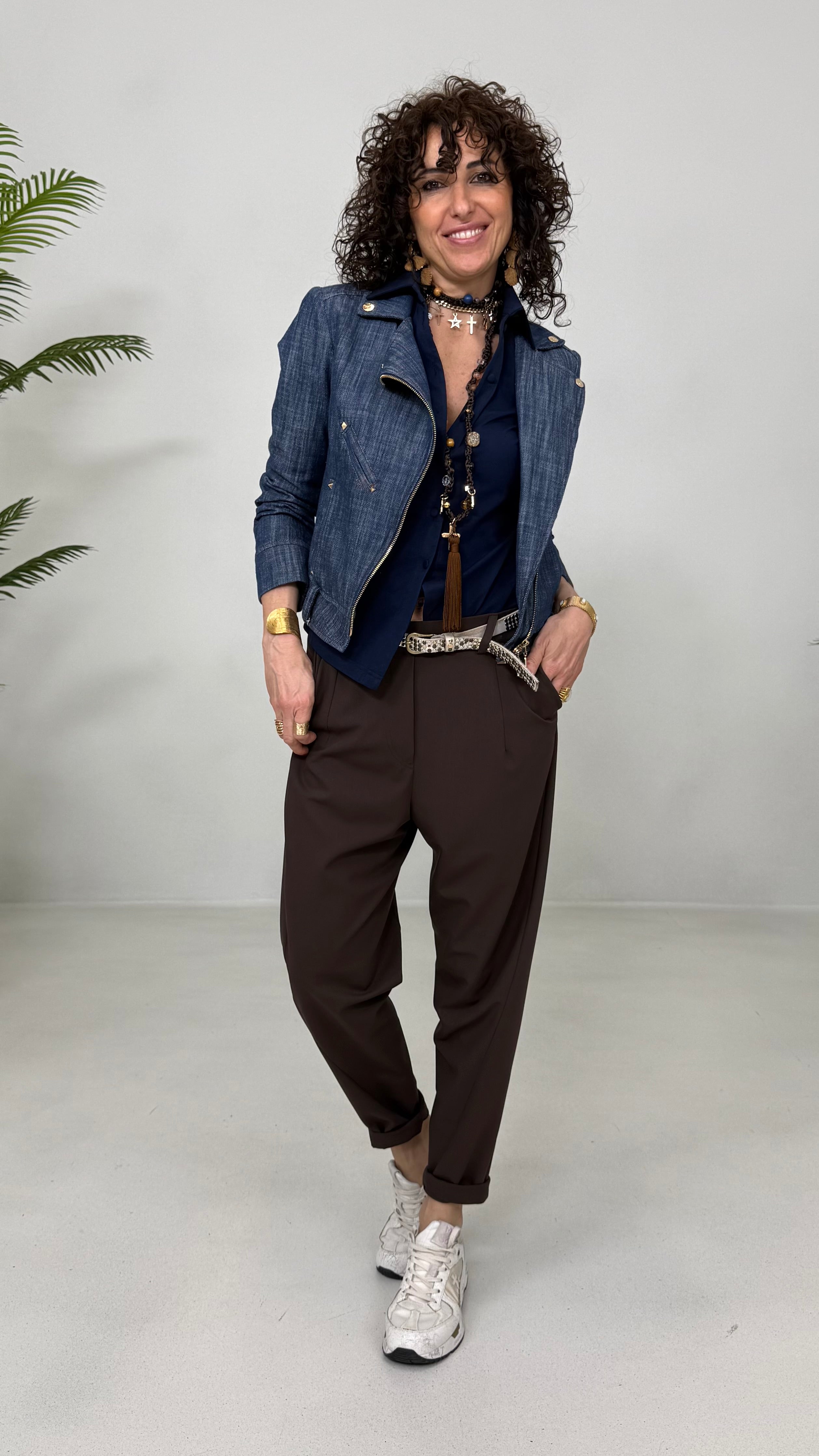 CAMICIA IN JERSEY DI COTONE MODAL