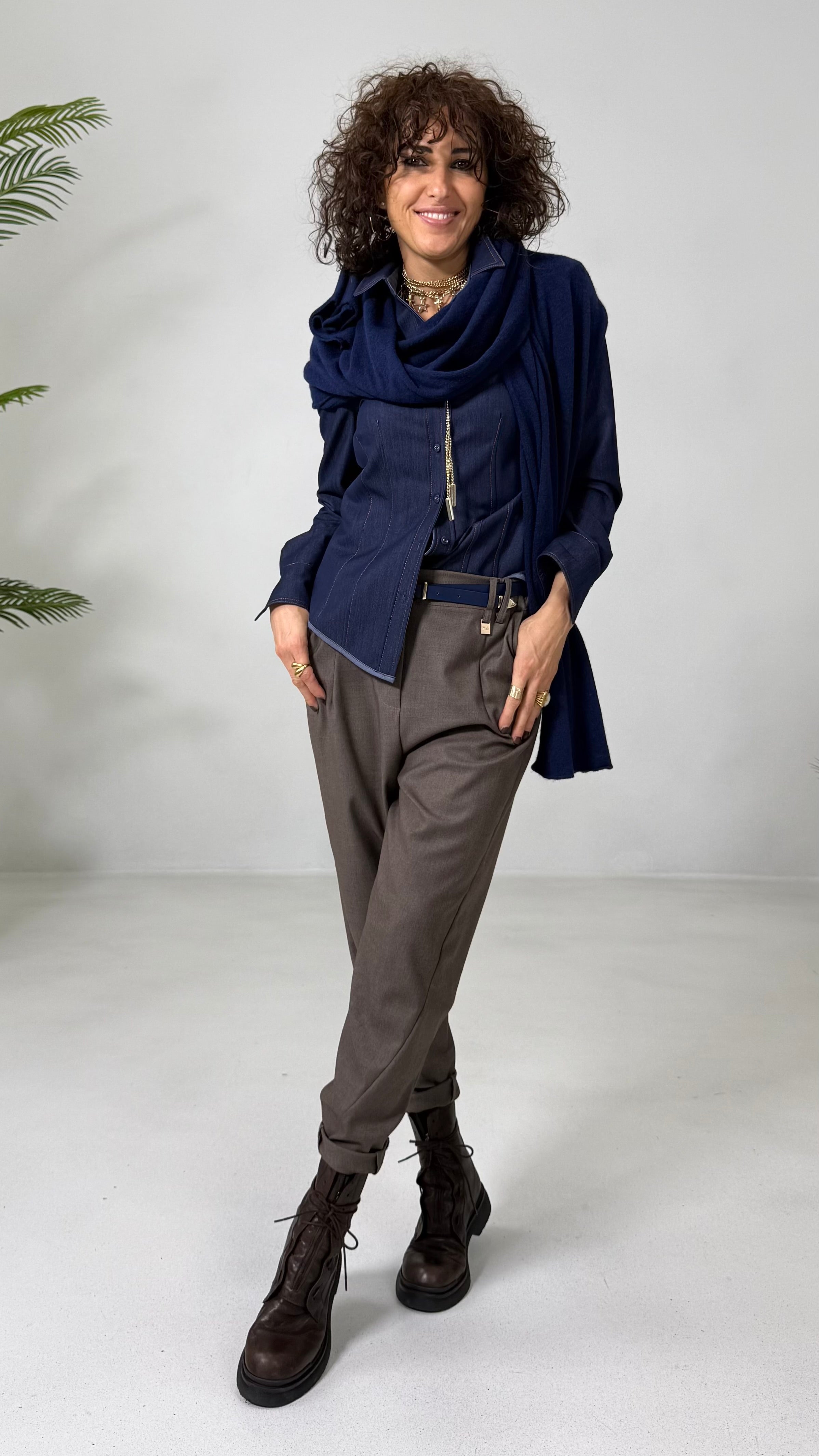 SCIARPA MANTELLA RETTANGOLARE IN MISTO CASHMERE