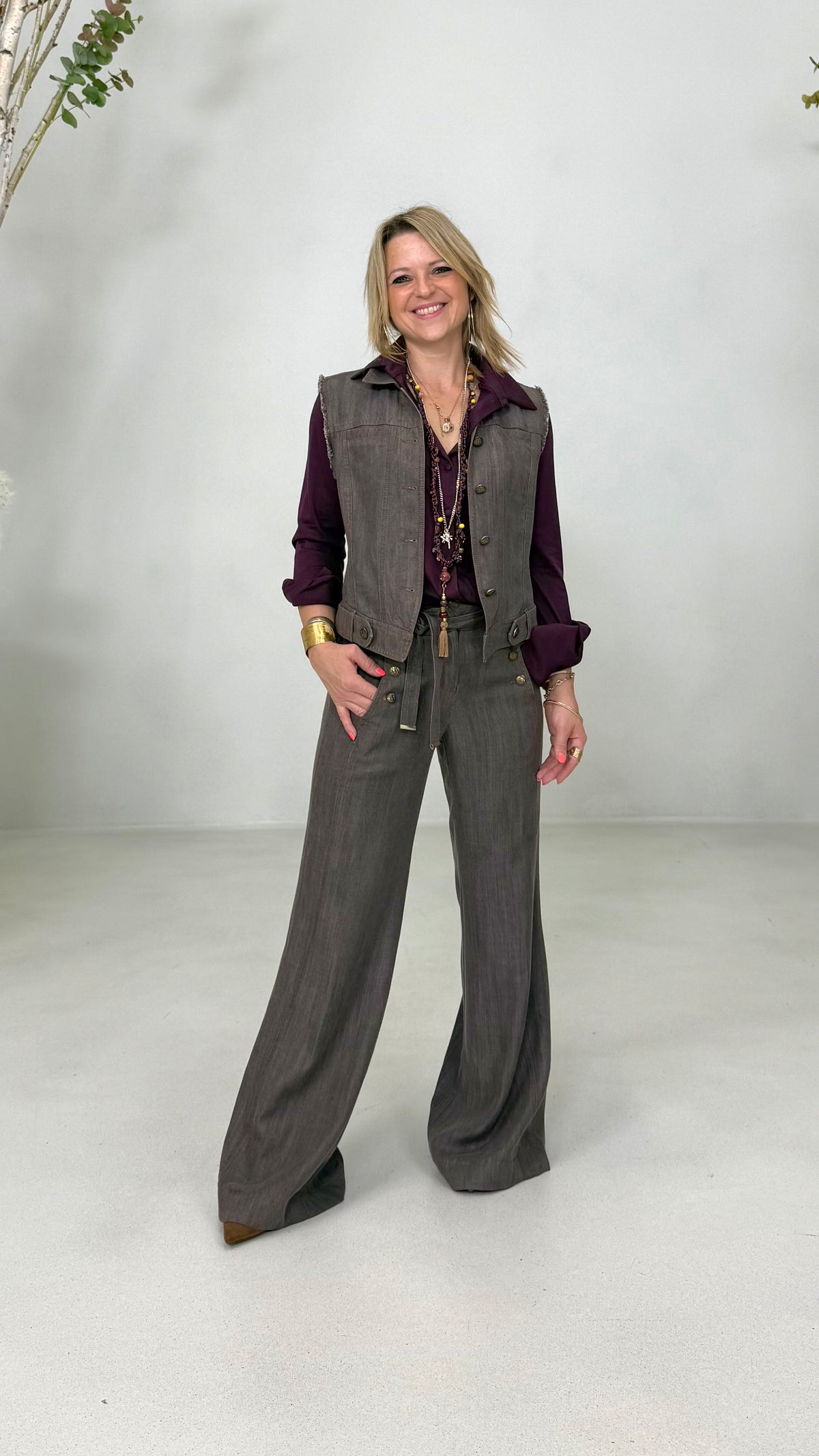 CAMICIA IN JERSEY DI COTONE MODAL