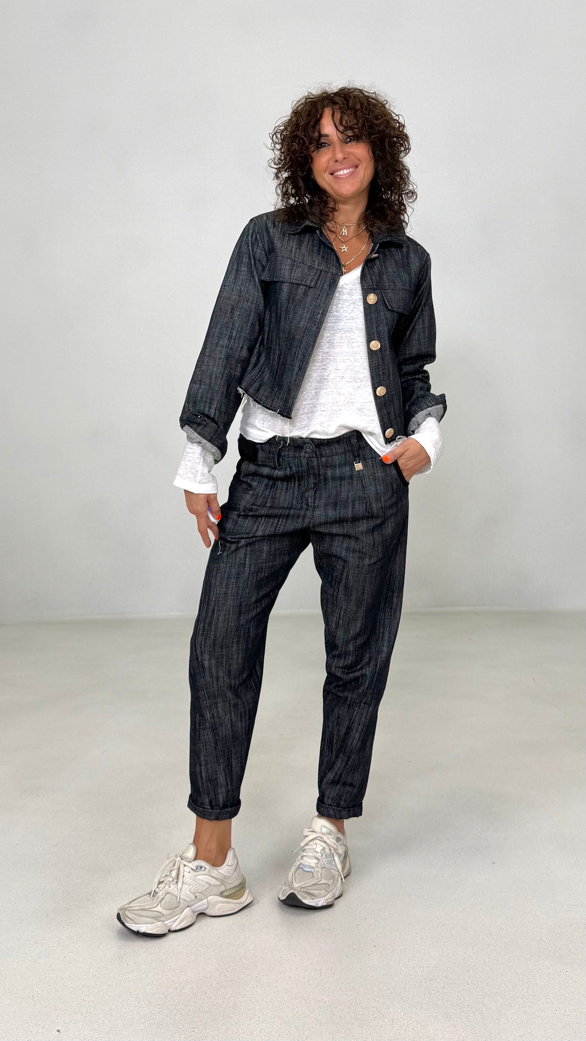 BAGGY ROCK IN DENIM 100% COTONE