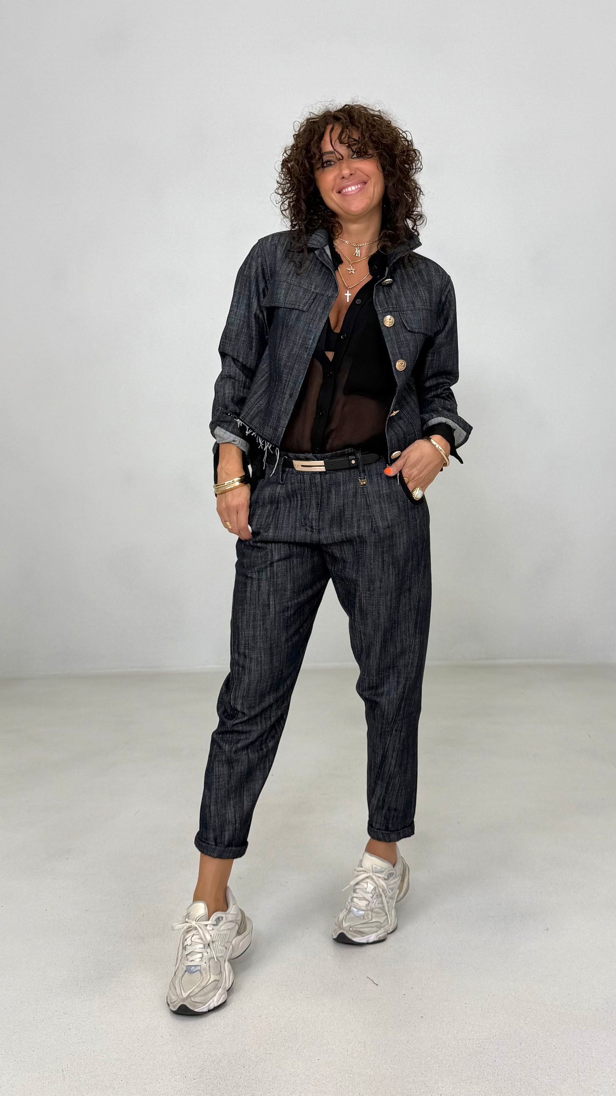 GIUBBINO JEANS IN DENIM 100% COTONE