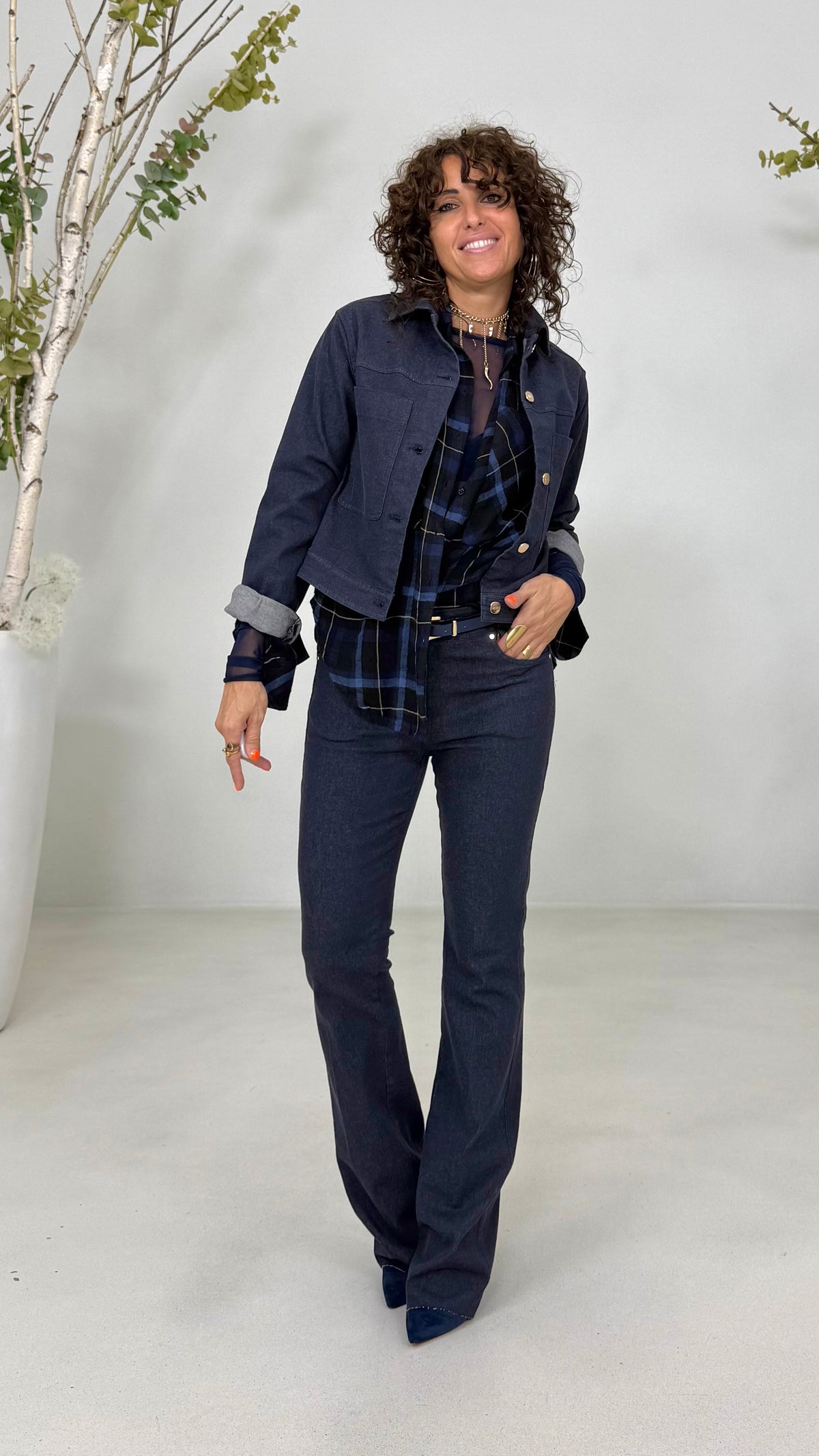 ZAMPETTA IN DENIM ELASTICIZZATO