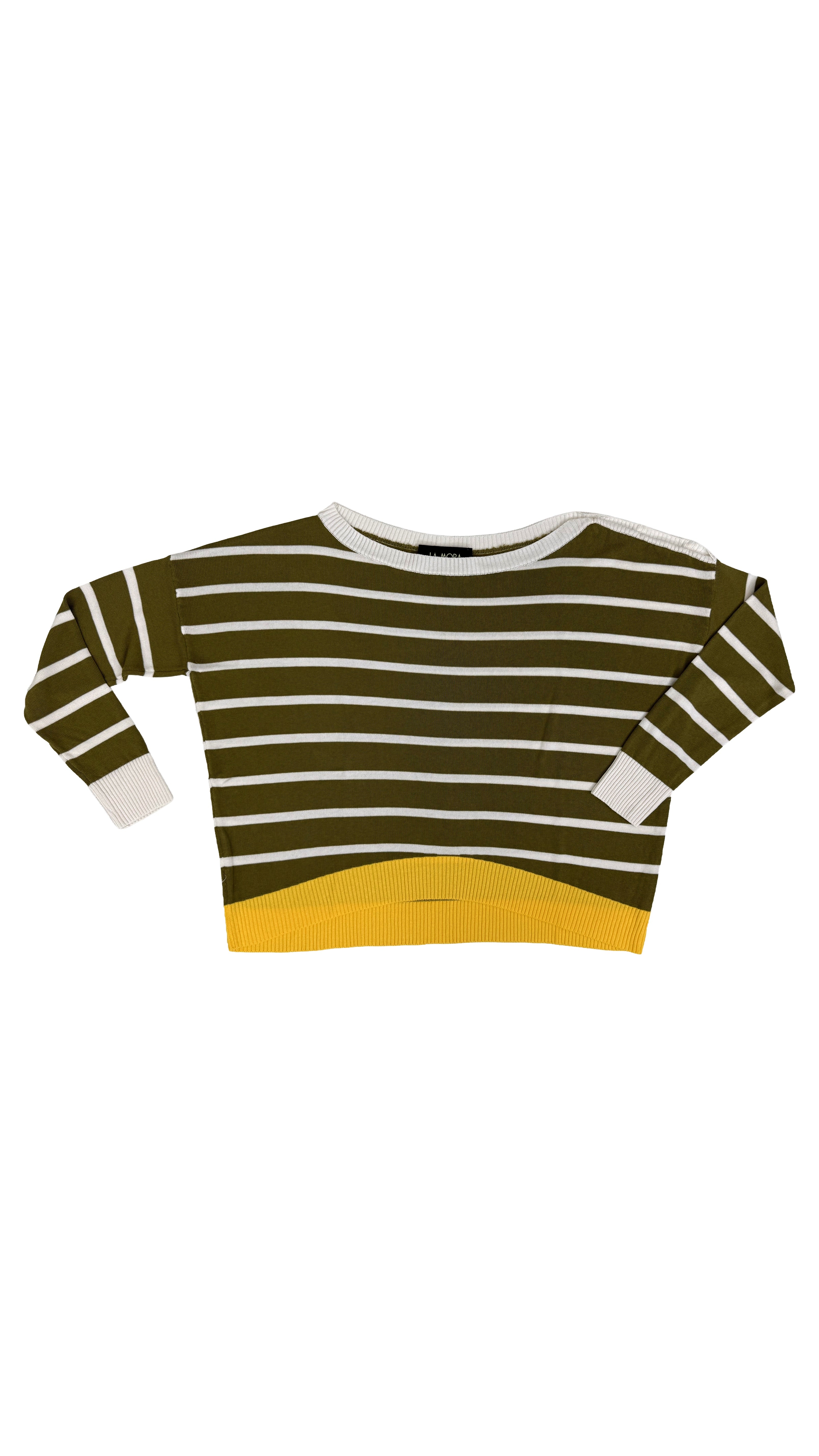 MAGLIA IN VISCOSA CON BORDO GIALLO