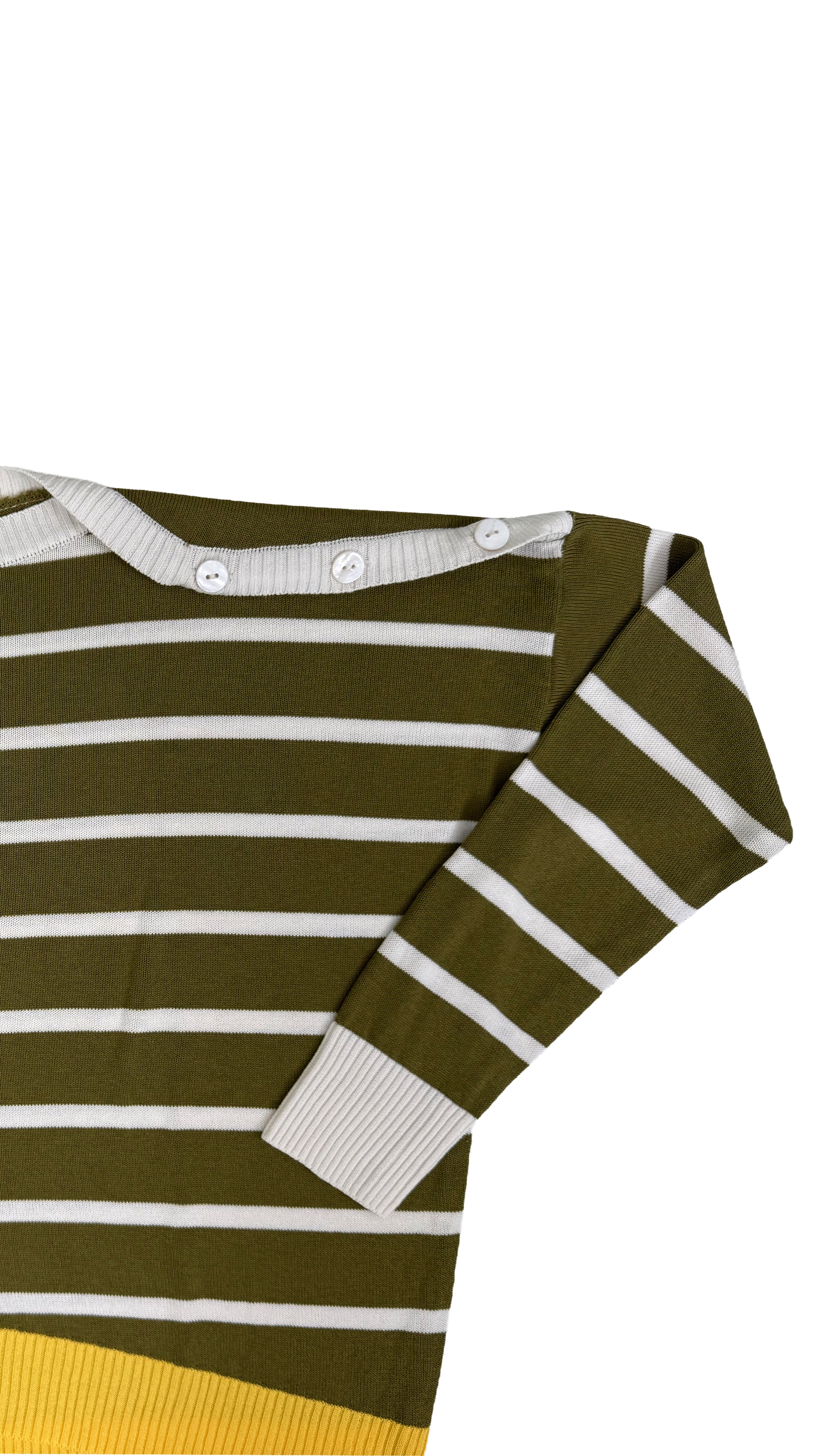 MAGLIA IN VISCOSA CON BORDO GIALLO