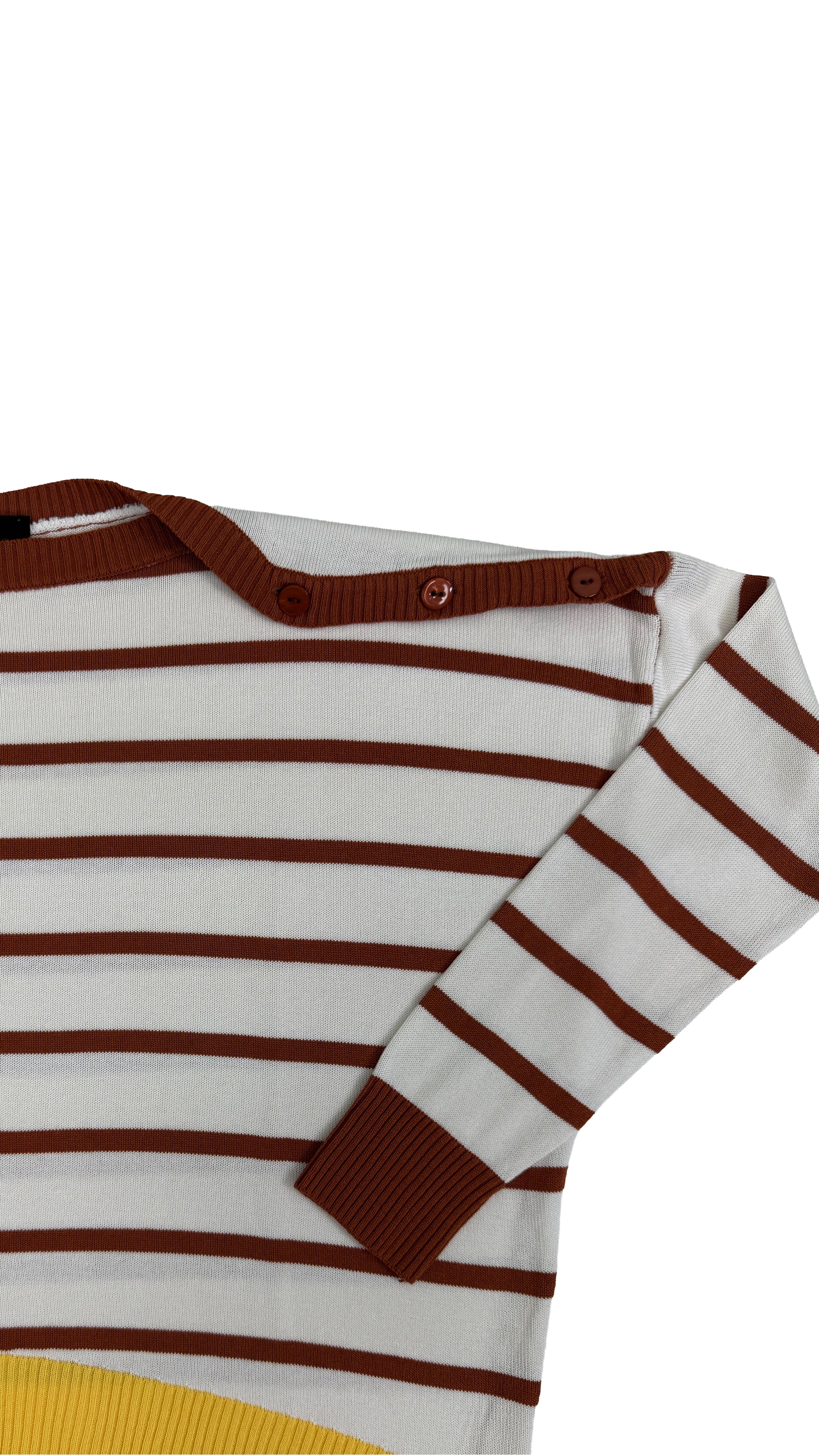 MAGLIA IN VISCOSA CON BORDO GIALLO