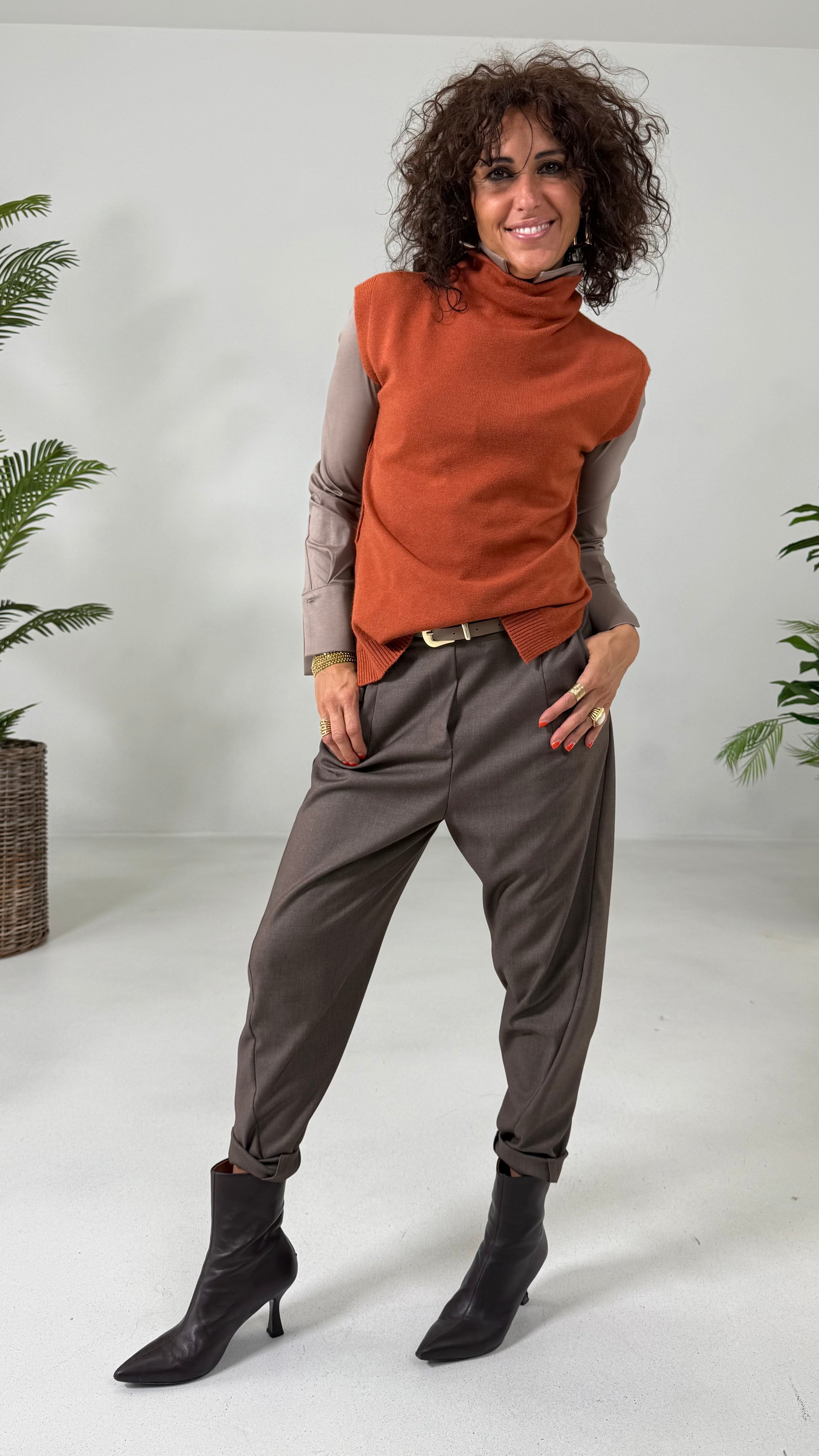 CAMICIA IN JERSEY DI COTONE MODAL