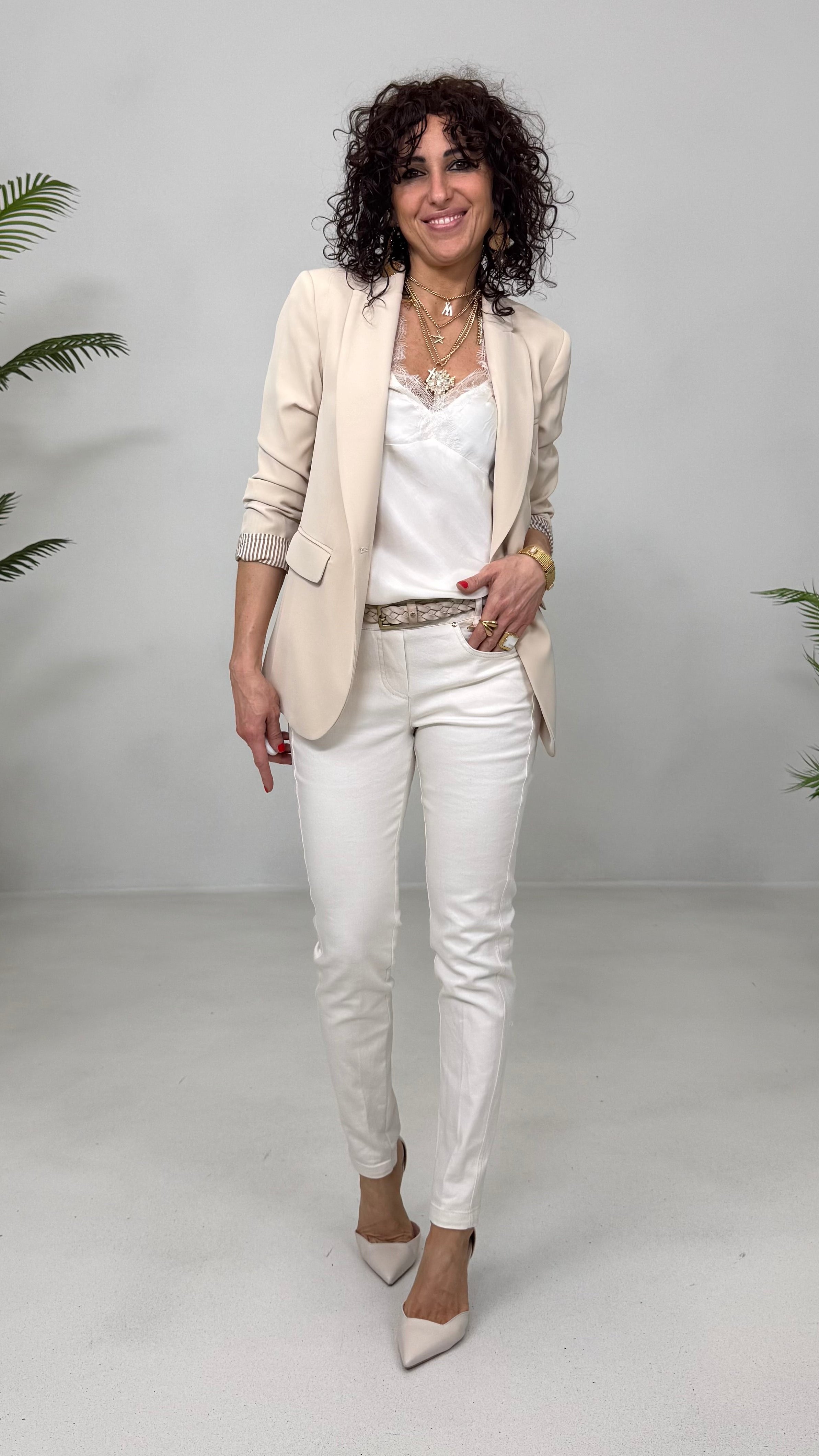 SKINNY IN COTONE ELASTICO