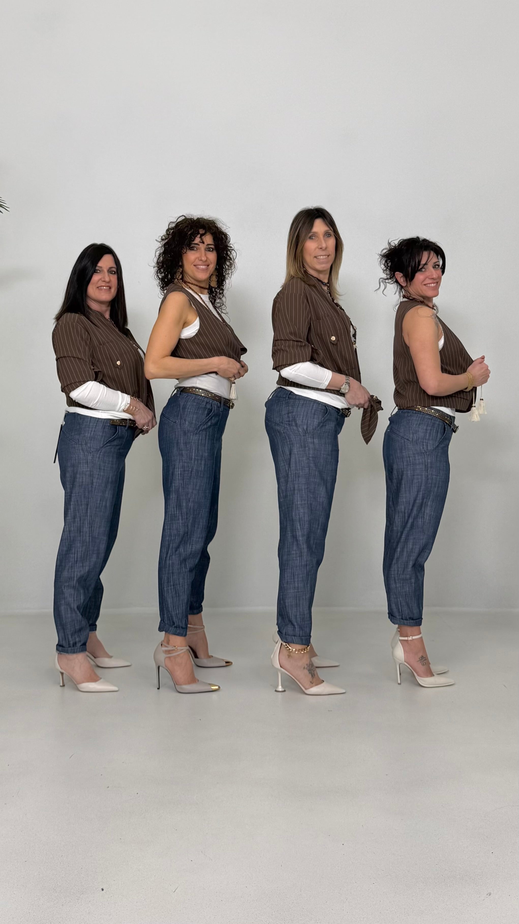 BAGGY CAVALLO BASSO IN COTONE JEANS