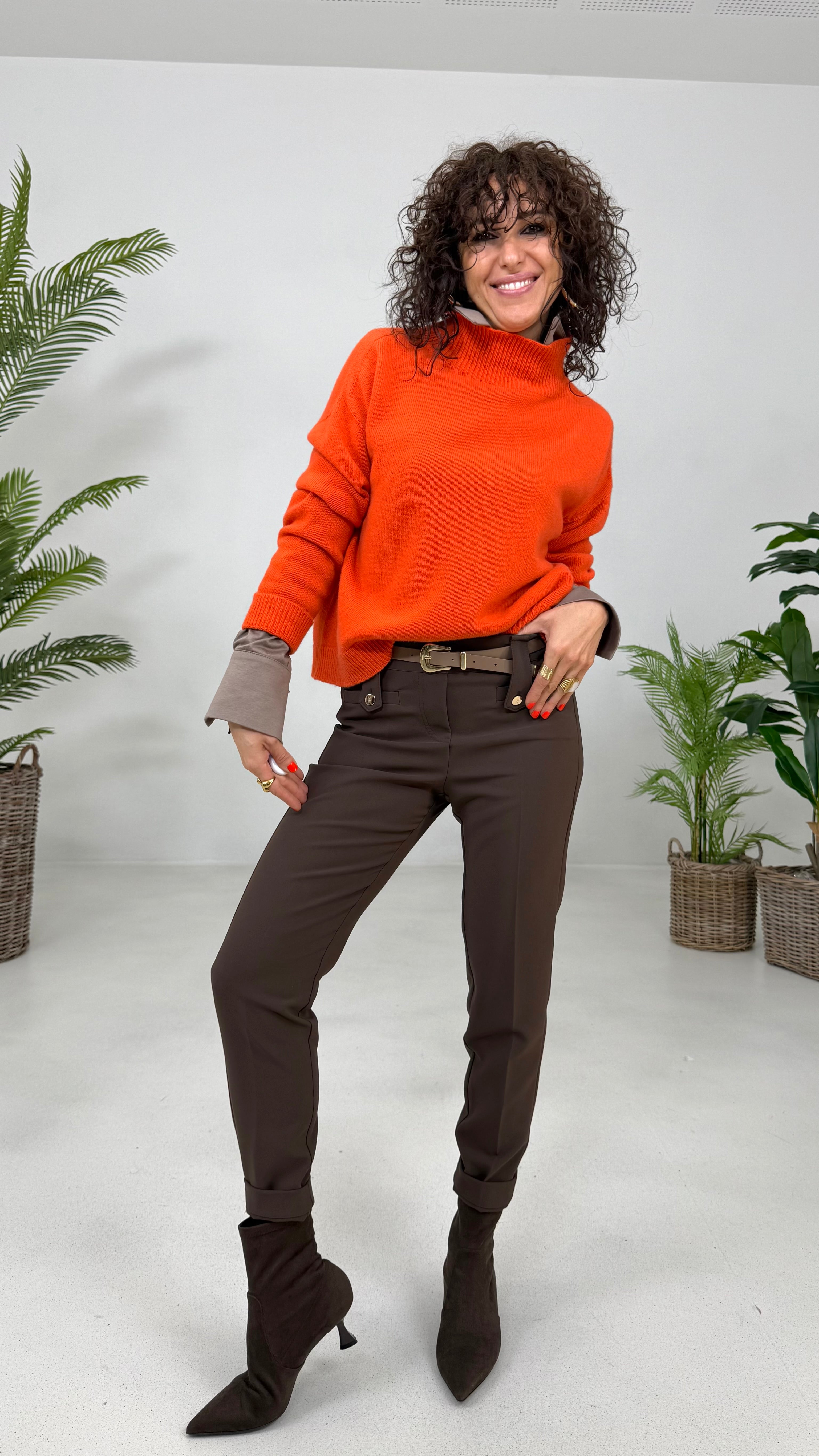 PANTALONE BASIC IN CADY TECNICO