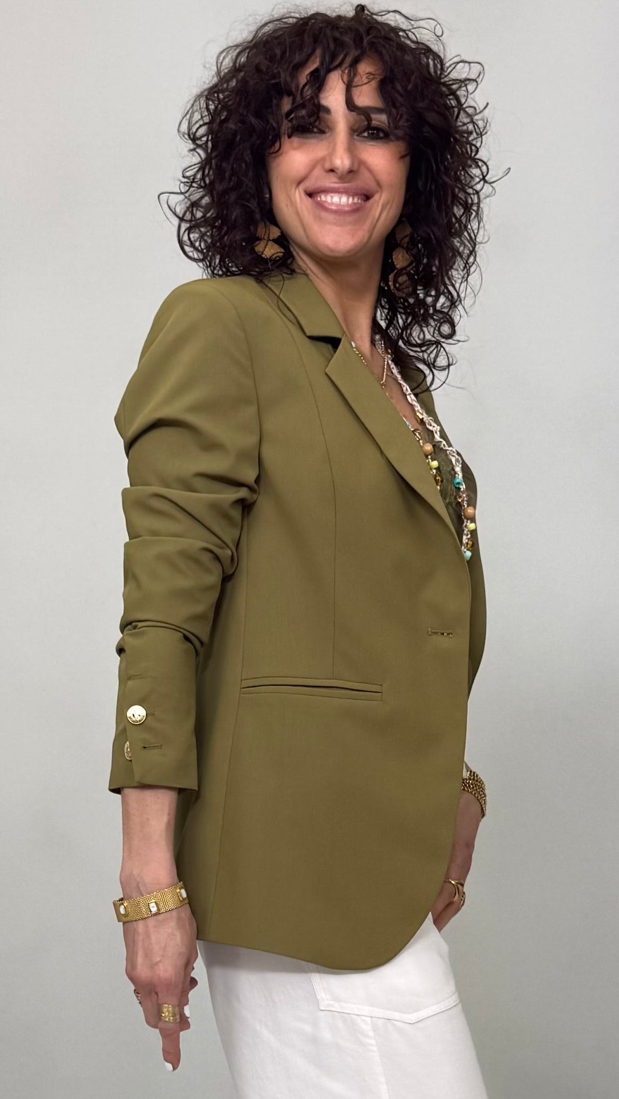 GIACCA BLAZER IN TECNICO FLUIDO