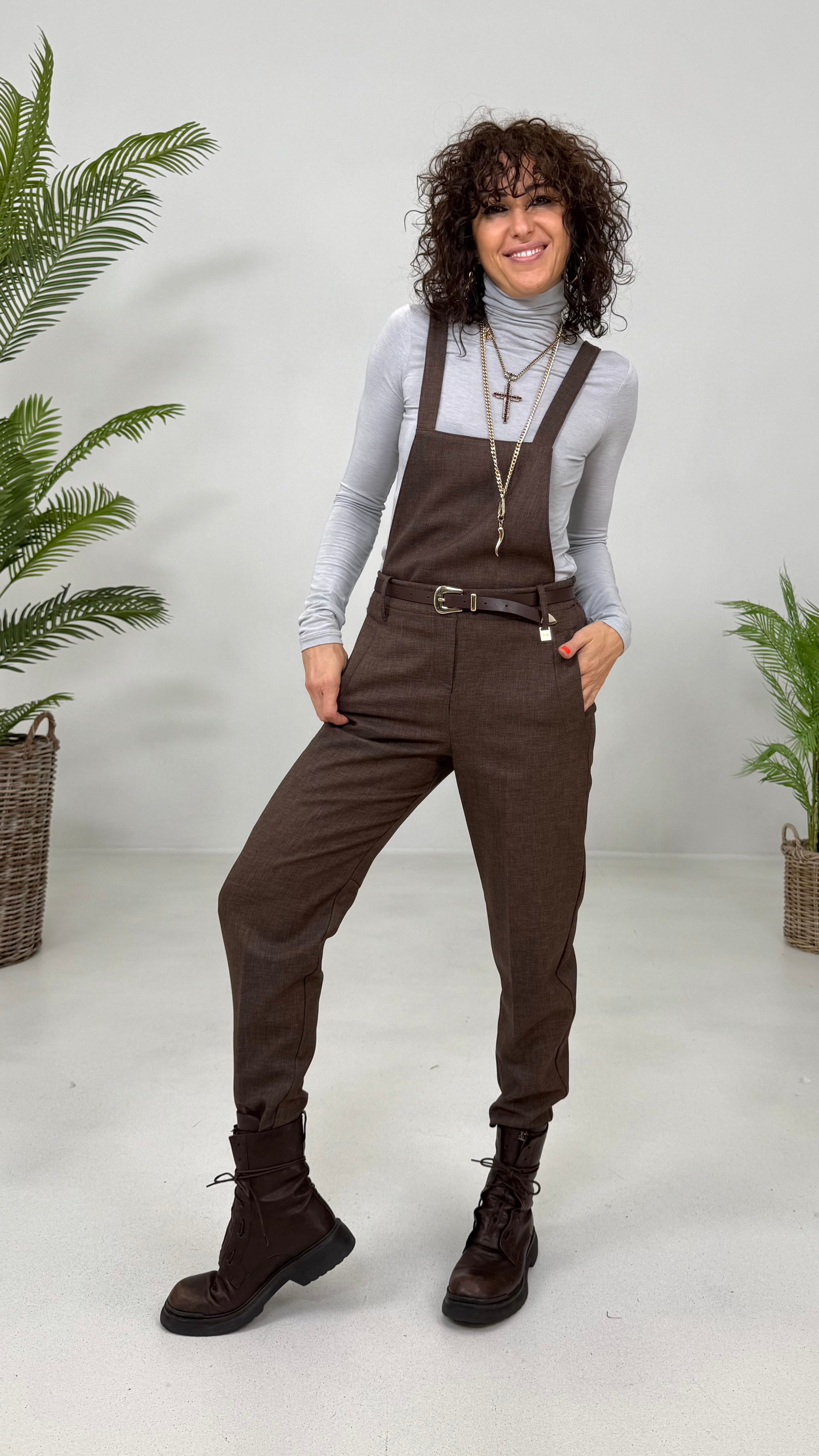 BAGGY SLIM IN GRISAGLIA FIAMMATA