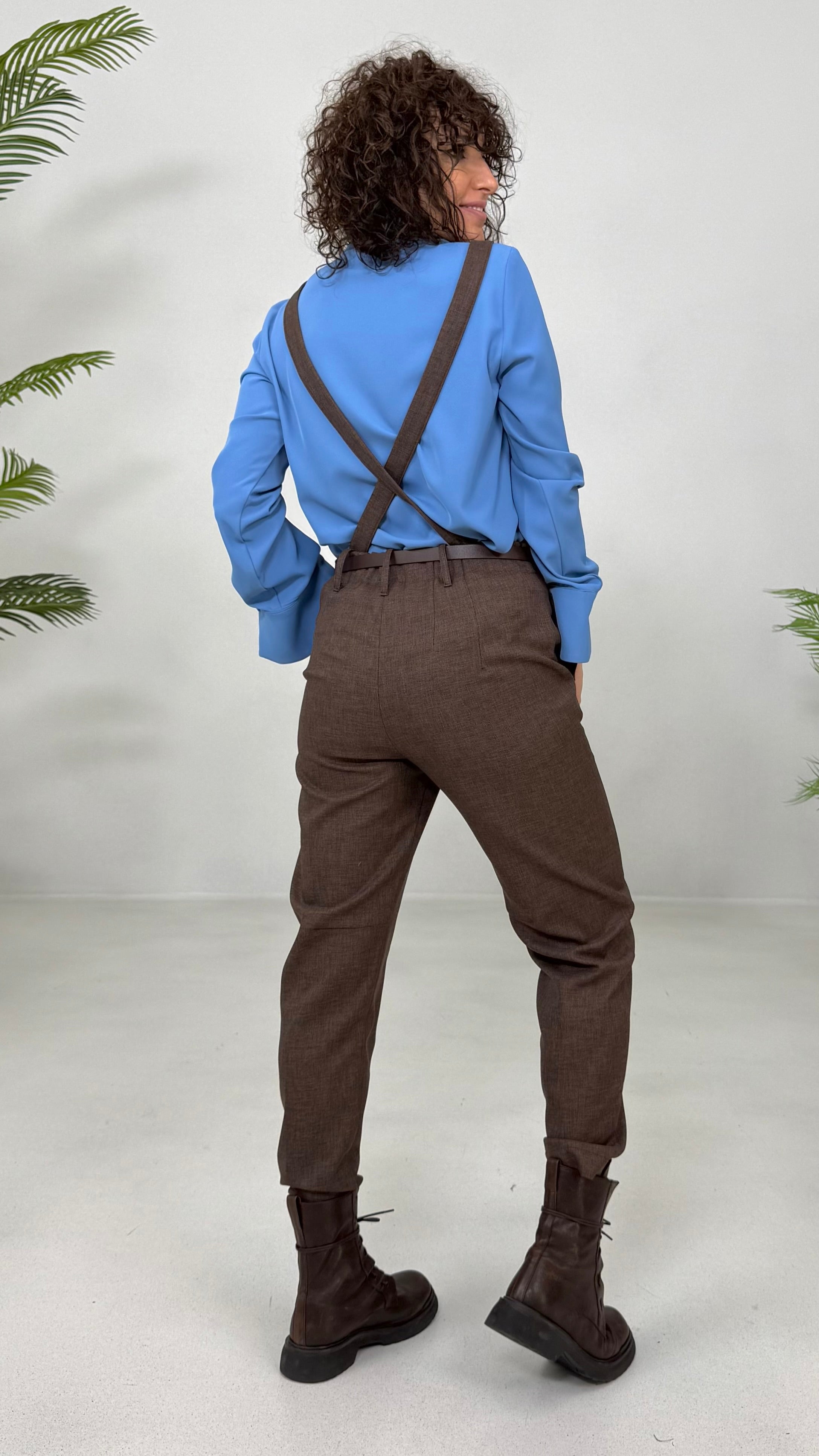 BAGGY SLIM IN GRISAGLIA FIAMMATA