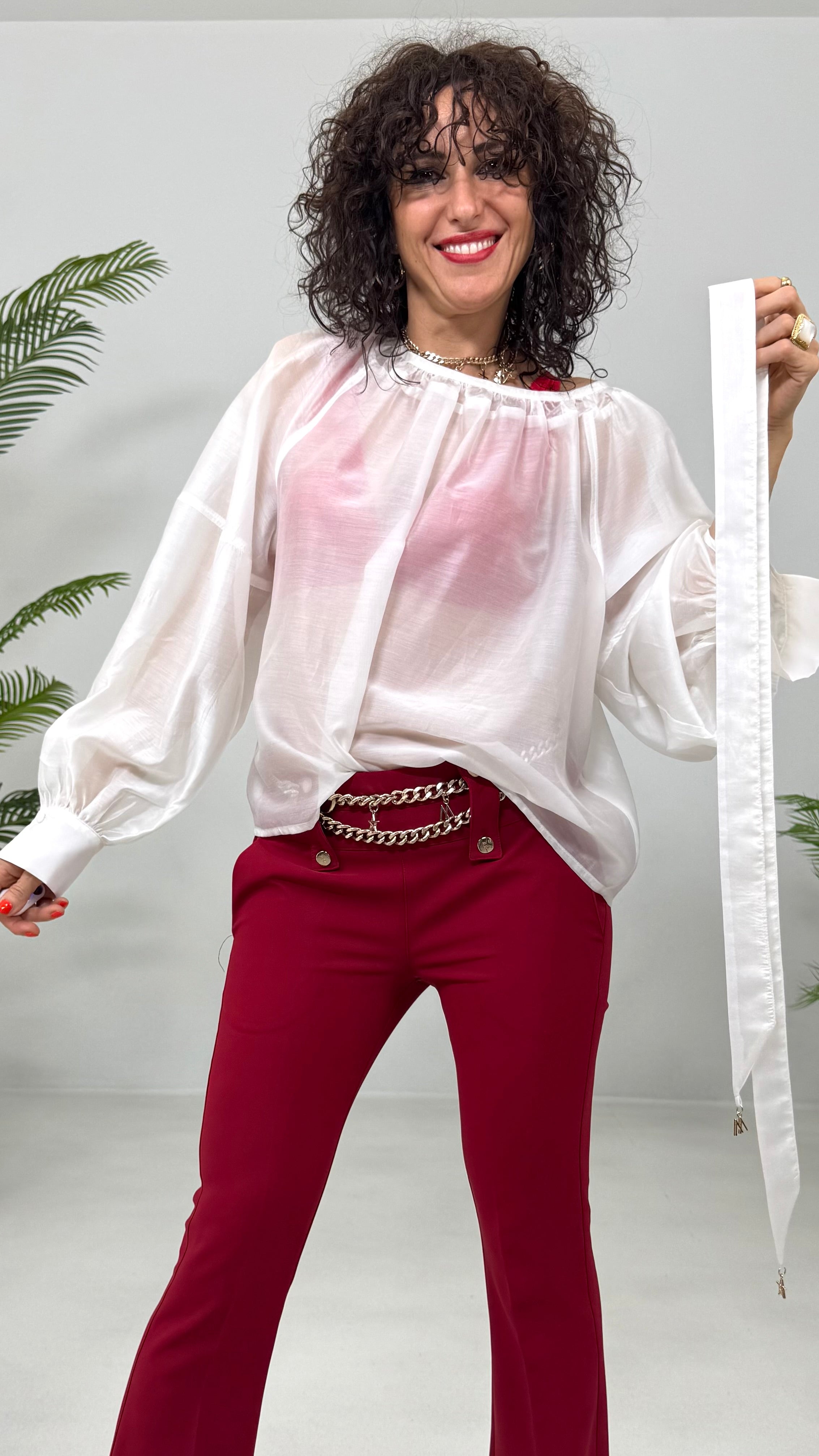 CAMICIA CON FUSCIACCA IN ORGANZA