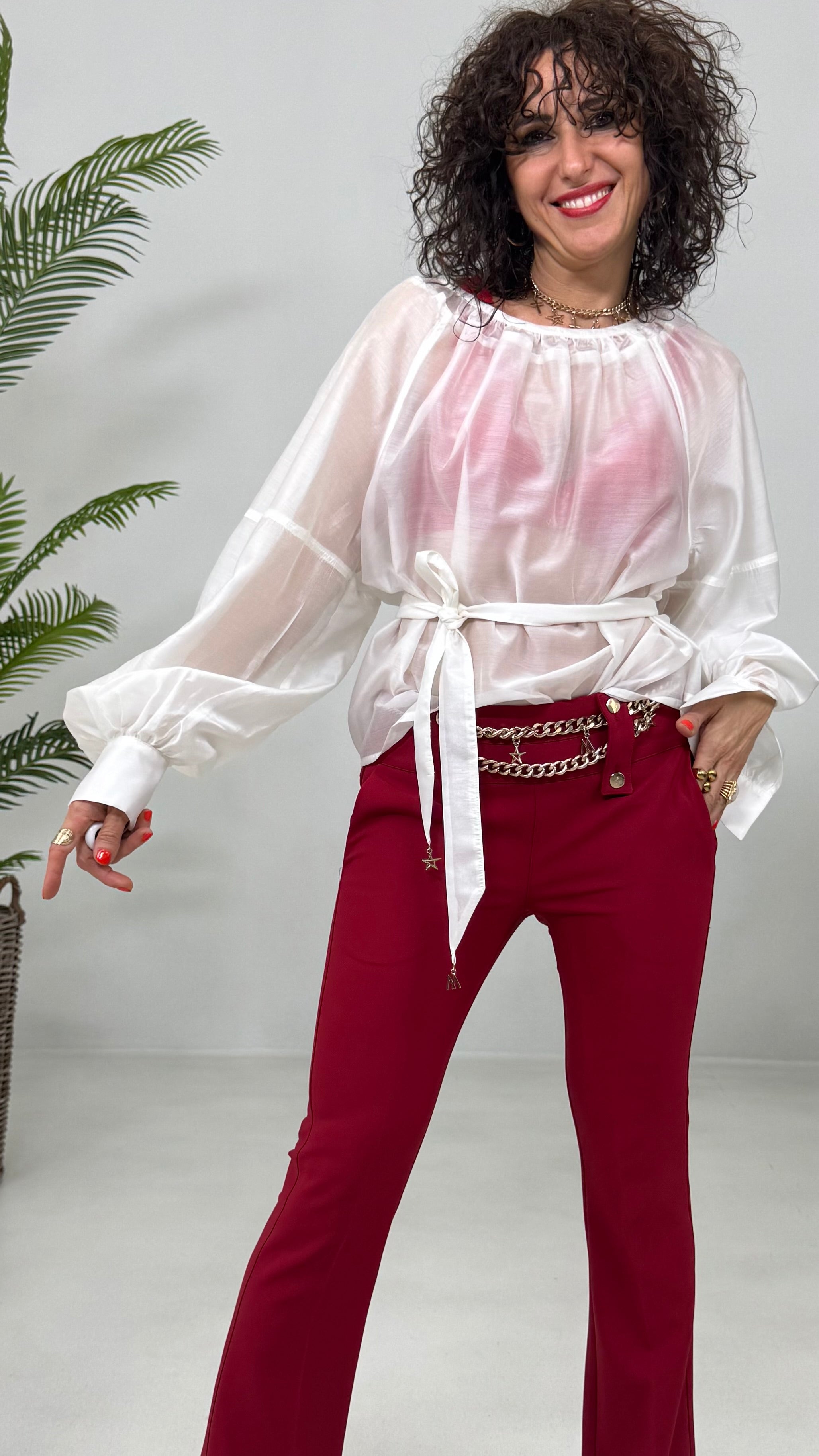 CAMICIA CON FUSCIACCA IN ORGANZA