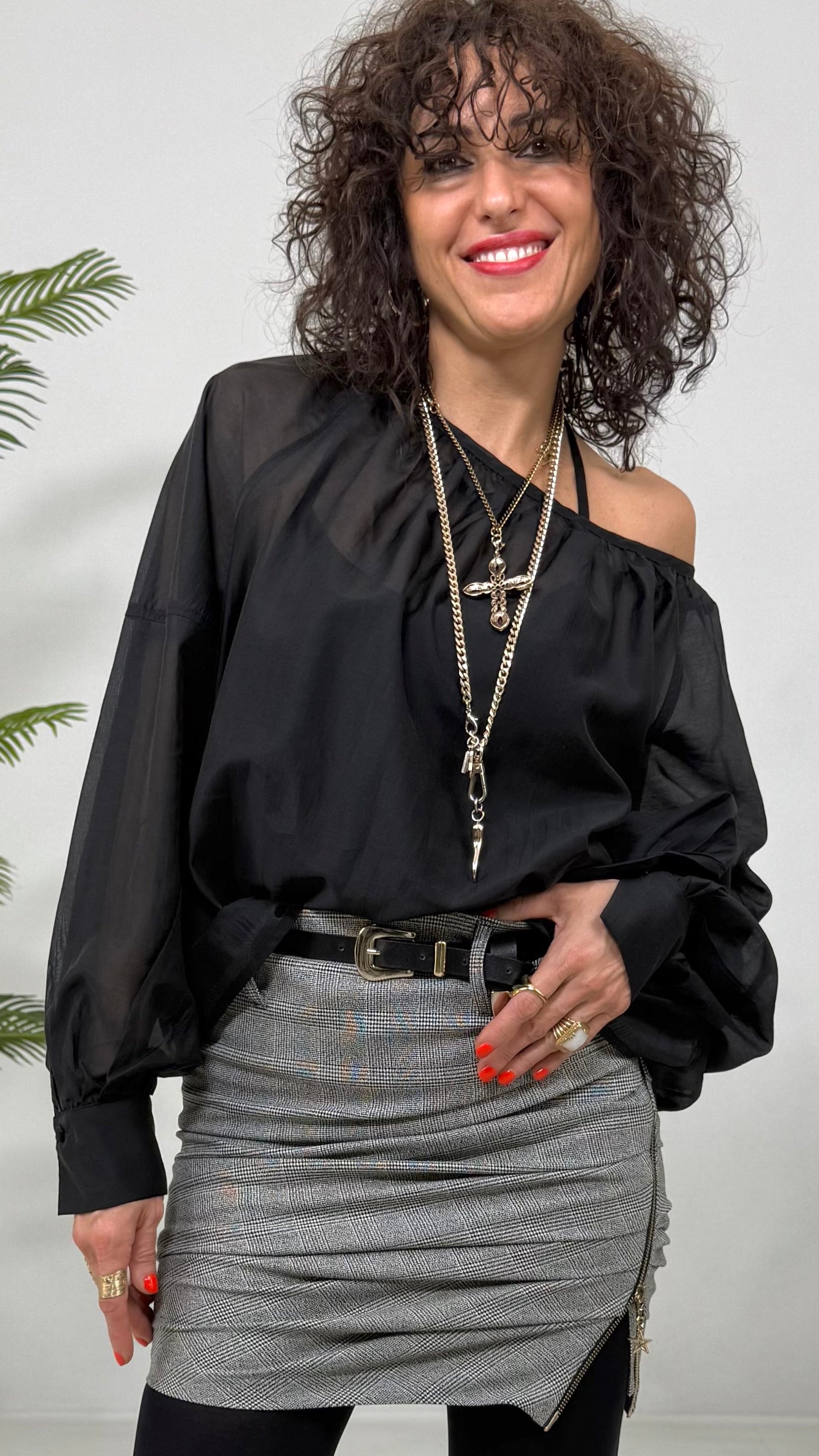 CAMICIA CON FUSCIACCA IN ORGANZA