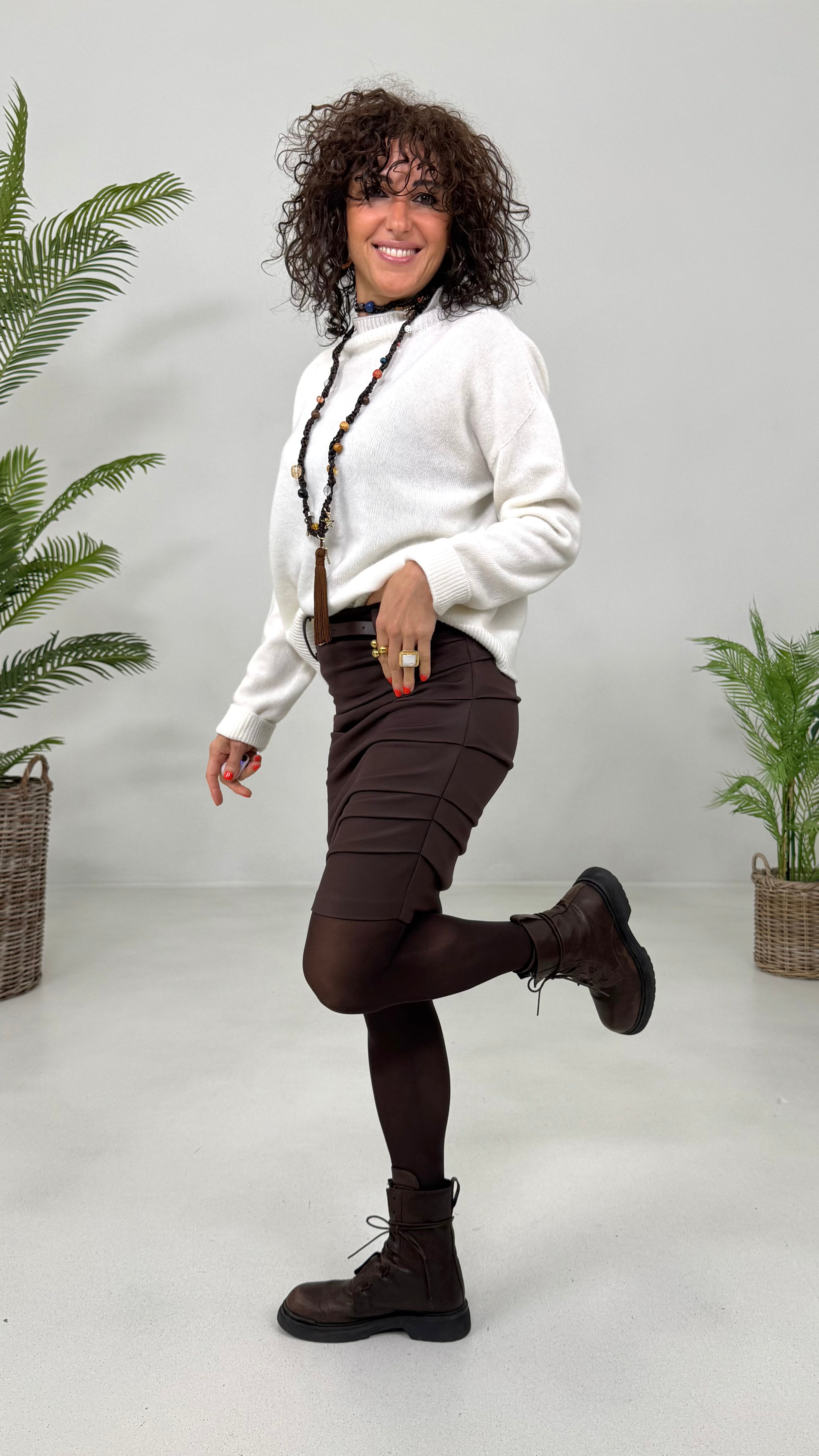 LUPETTO RETTANGOLARE IN LANA CARDATA