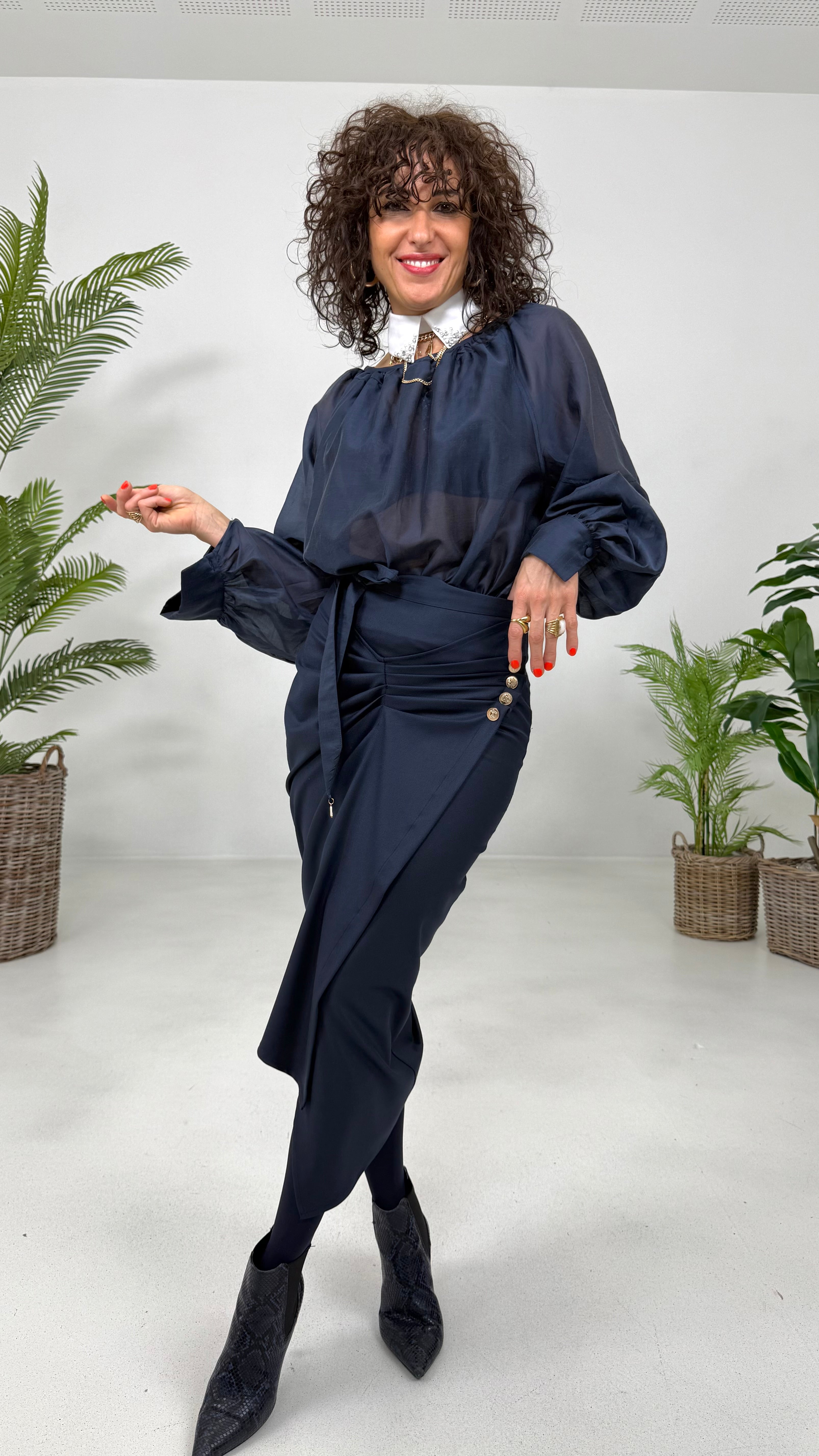 CAMICIA CON FUSCIACCA IN ORGANZA