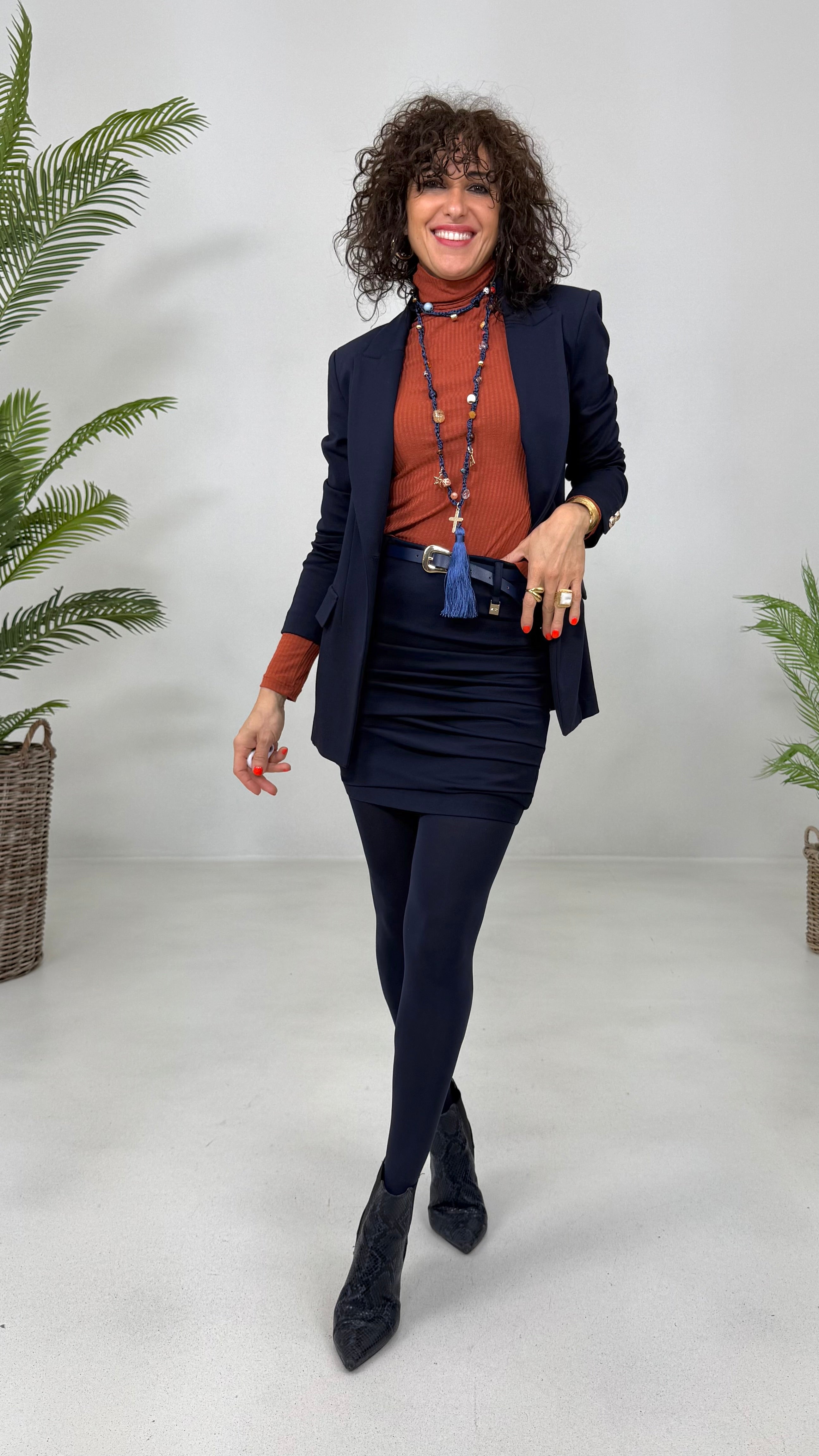 GONNA IN PUNTO MILANO DIAGONALE CON PIEGHE